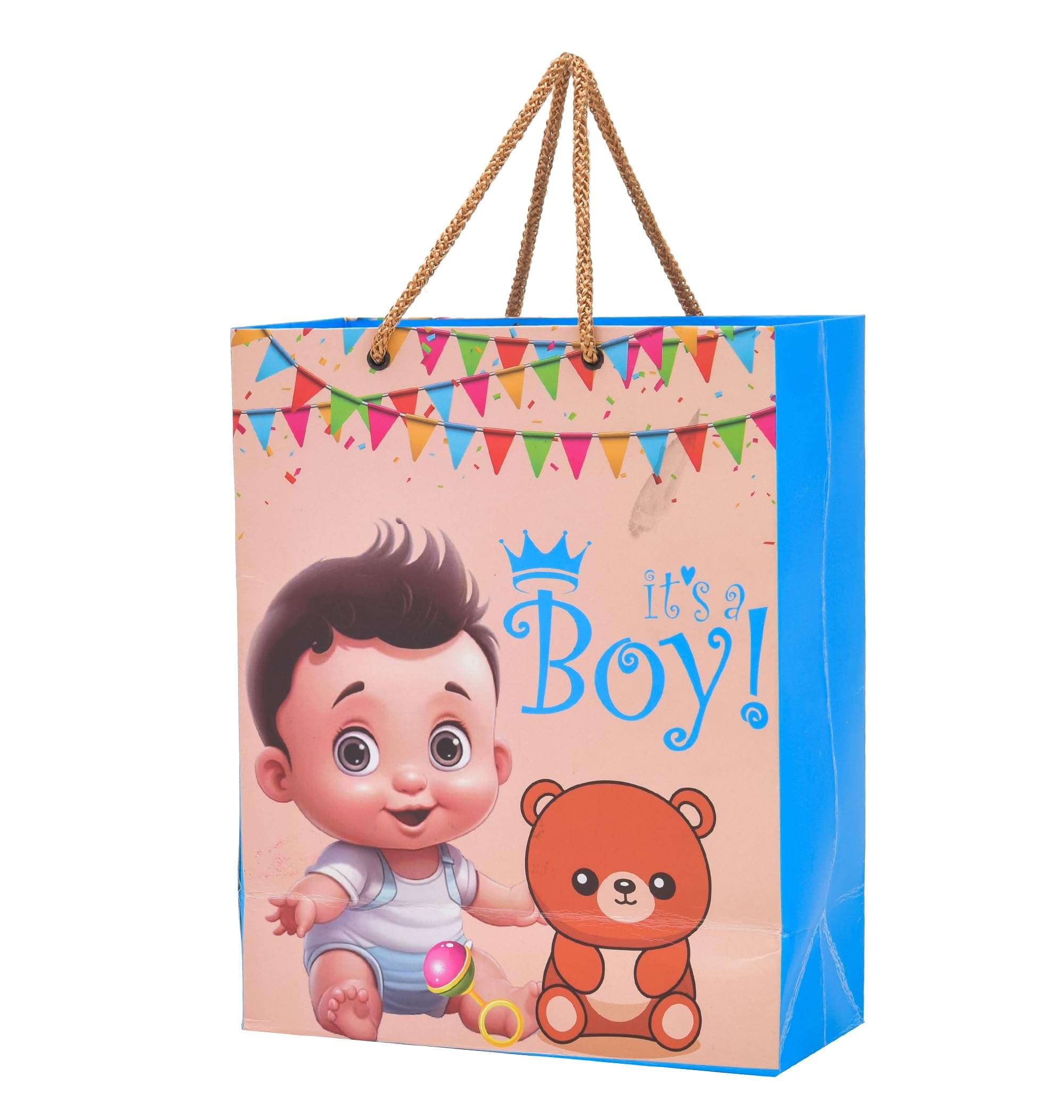 PPJ ® -HAPPY BIRTHDAY BOY (CARTOON THEME) PARTY (30 Pcs.) PAPER CARRY BAG, 10 Inch X 8 Inch X 4 Inch RETURN GIFT/HAPPY BIRTHDAY/RETURN GIFTS/GIFTS/GIFT BAGS/GIFT COVERS (Pack of 30) 3