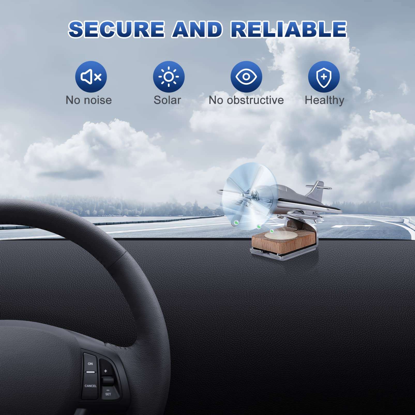 Look&Took Car Desk Board Solar Power Mini Turboprop Aircraft Air Freshener With Perfume Bottle For Compatible Model Volkswagen Vento GT Line 6