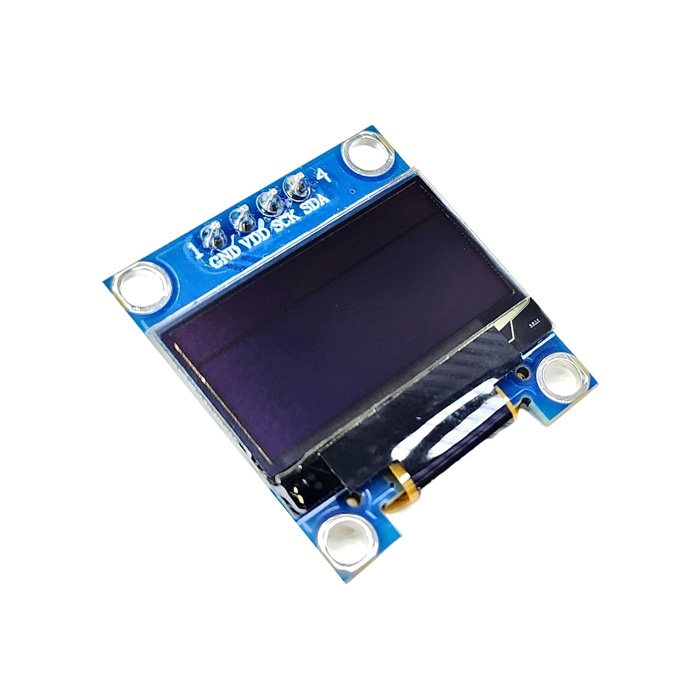 0.96 Inch OLED Display I2C Module, 128x64, 2-Pack (1 Blue + 1 White), SSD1306 Driver – Compatible with Arduino, ESP32, ESP8266, Raspberry Pi 3