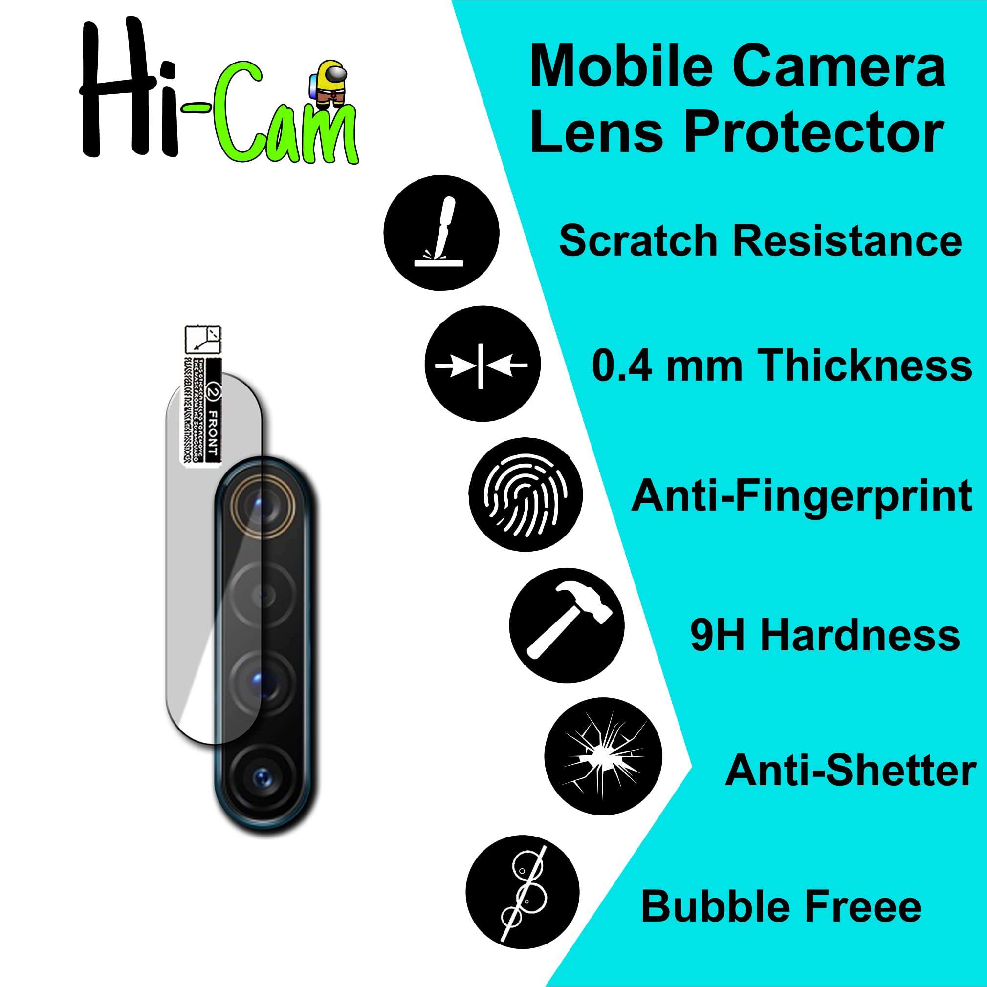 Realme X3 Camera Lens Protector (Camera Lens Protect from The Scratches) (Pack of 2) 3