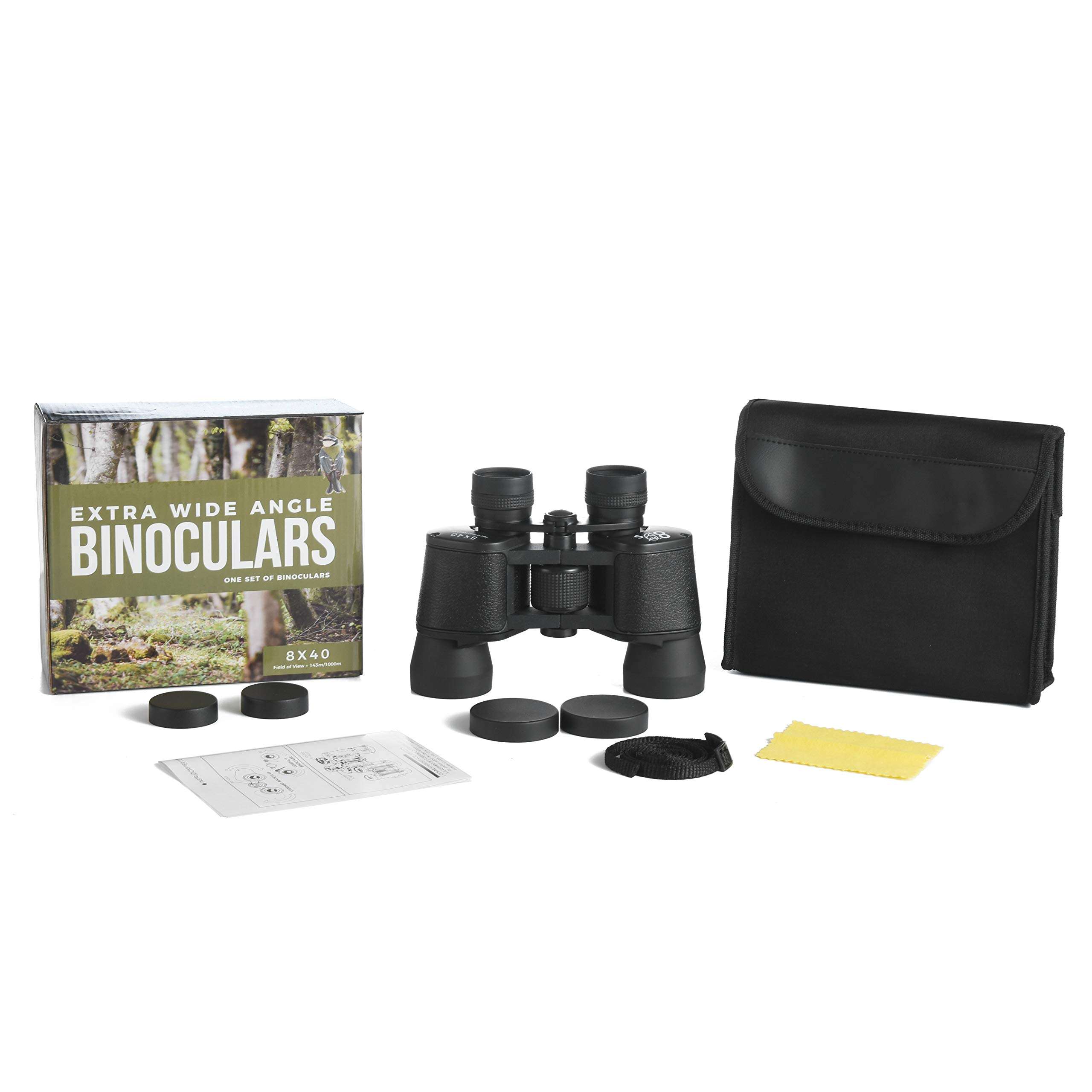 Binoculars for Adults - Extra Wide Field 8 x 40 - Coated Optics - for Bird Watching, Sports, Concerts, Astronomy, Hunting, Hiking, Travel and General Use 4