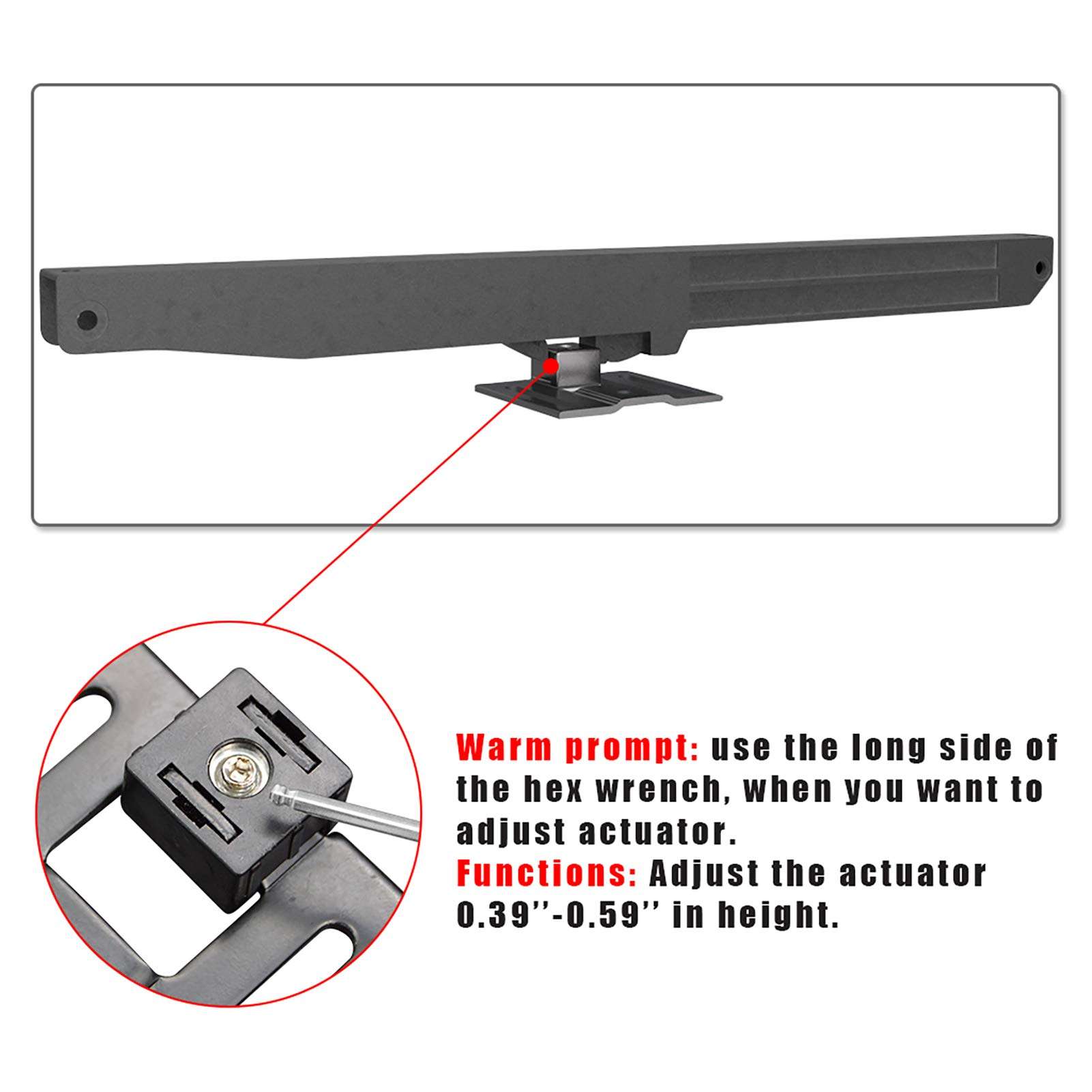 2PCS Barn Door Soft Close Mechanism Spring Buffer Damper Upgraded Hole-Free Version Sliding Barn Door Hardware for Door Weight 70-160 Pounds Adjustable Door Stoppers, Actuator Spacers Included 5