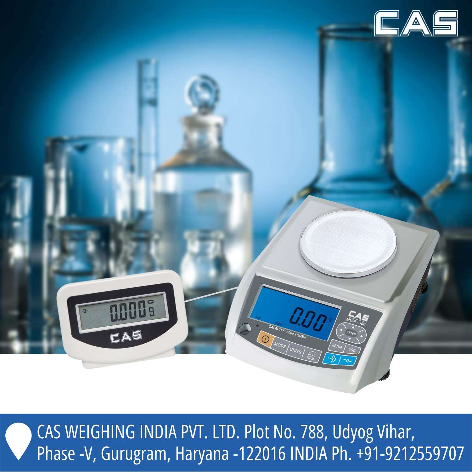 CAS Micro Weighing Scale MWP 600g /10mg High Accuracy Digital Gold Weighing Scale| PF Size 116 dia| Analytical Electric Balance Scale for Educational Lab/Chemical Laboratory/Jewellery Measuring 3
