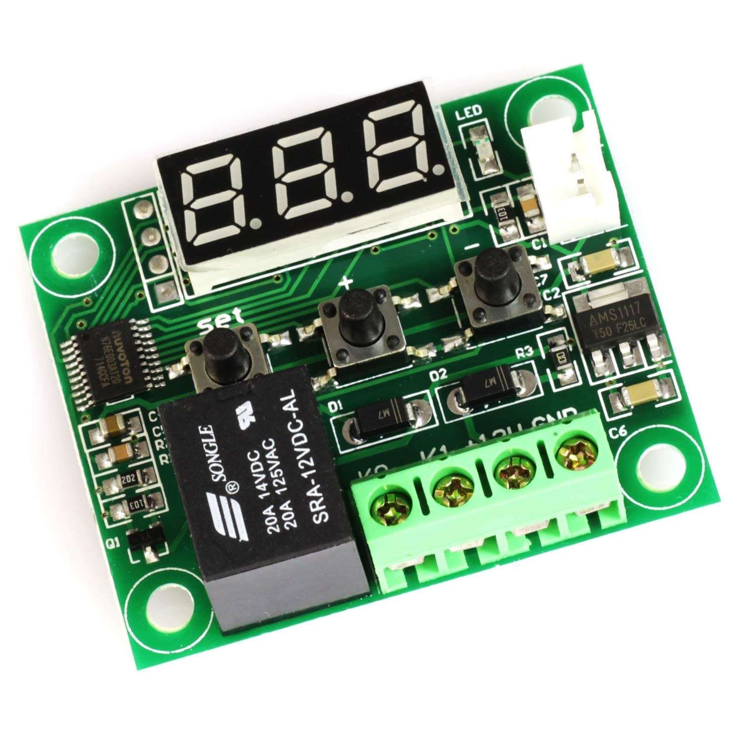 HDHUA XH-1209 Digital Display Thermostat Module High Precision Temperature Controller Temperature Control Switch Micro Temperature Control Board Modification Accessories 4