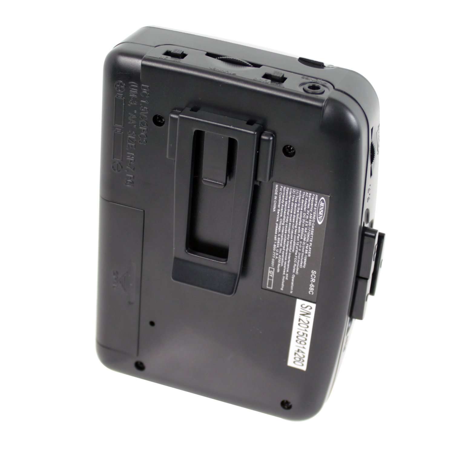 Jensen Stereo Cassette Player with AM/FM Radio (Silver) 3