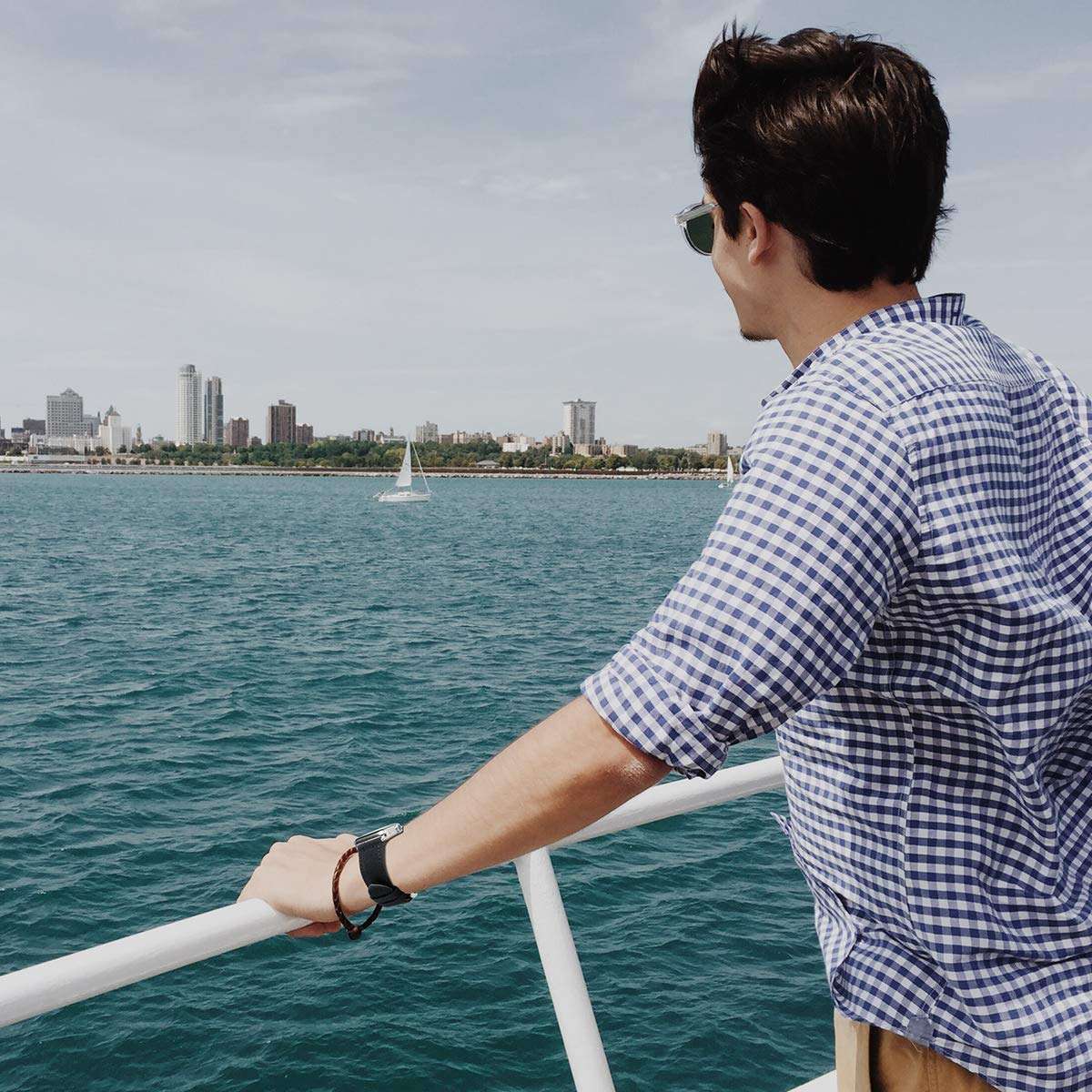 Fullmosa Compatible Apple Watch Band 45mm 44mm 42mm 41mm 40mm 38mm, Canvas NATO Style for iWatch Strap Compatible with Apple Watch Series 7/SE/6/5/4/3/2/1, 45mm 44mm 42mm Black 3