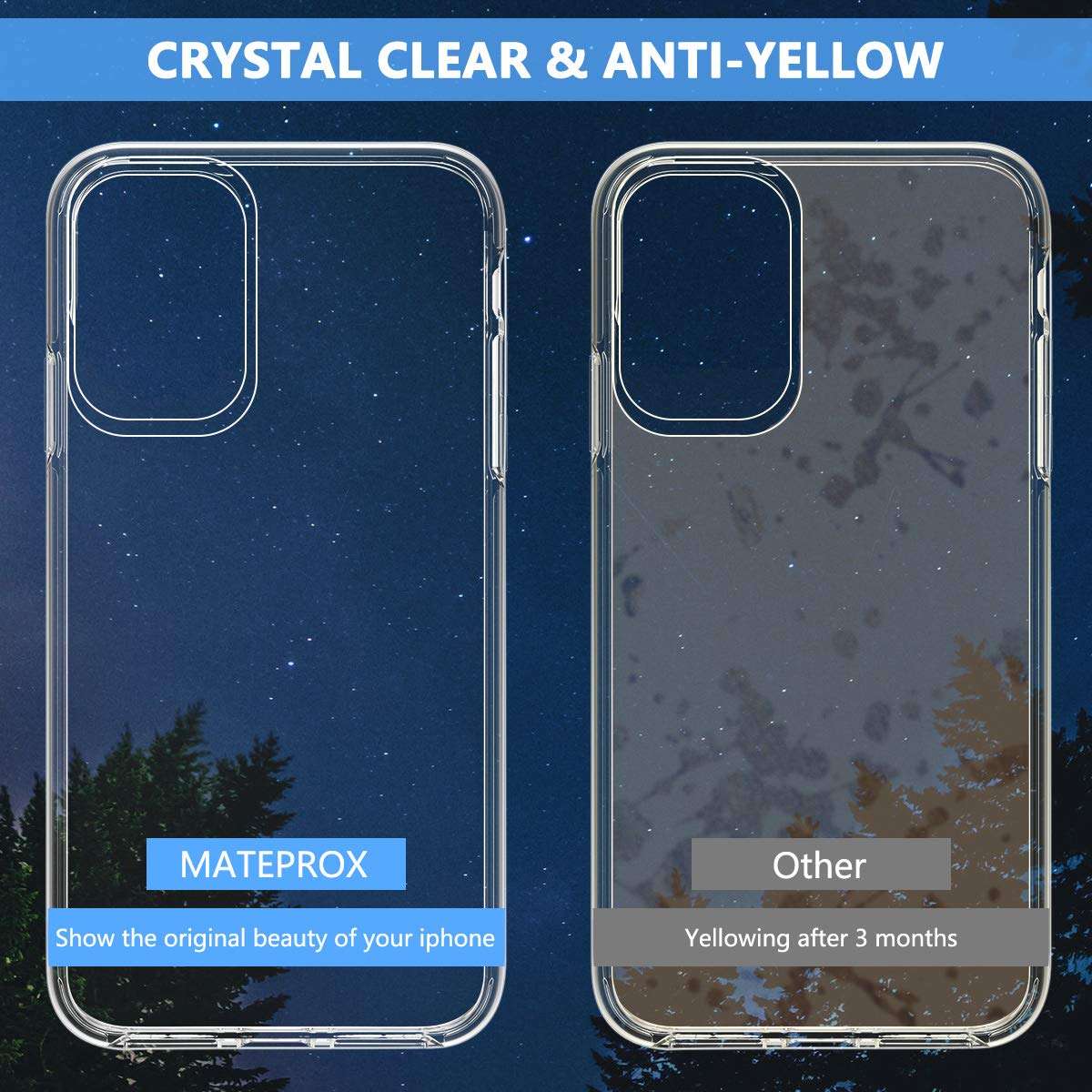 MATEPROX for Samsung Galaxy S20 Ultra Case Clear Thin Slim Crystal Transparent Cover Shockproof Bumper Case for Galaxy S20 Ultra 5G 6.9" 2020 Released(Clear) 6