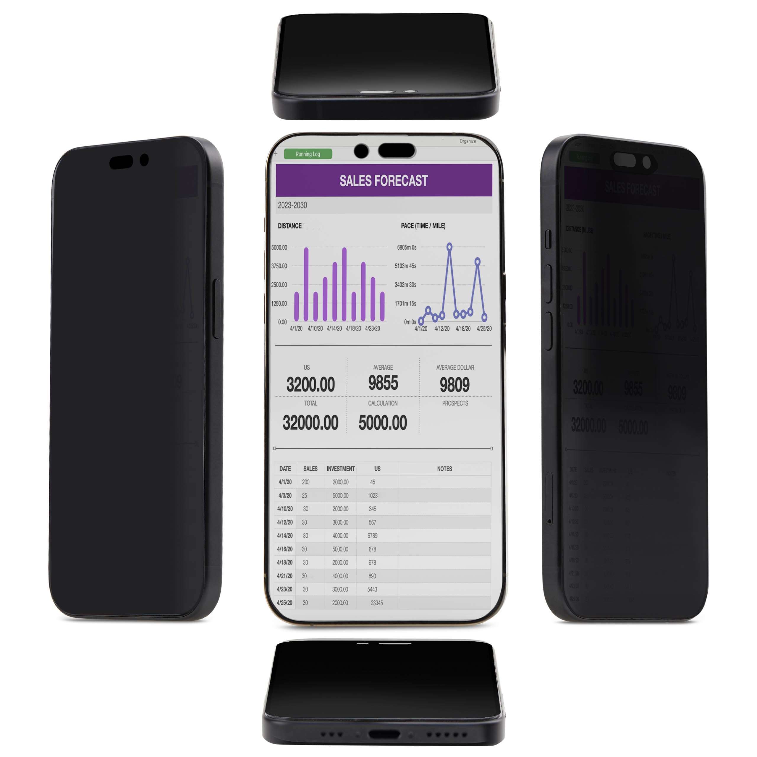 StarTech.com 4-Way 360 Privacy Screen for iPhone 16 Pro Max, Portrait/Landscape, Touch-Enabled, Tempered Glass Protector, 4Way Filter, TAA 5