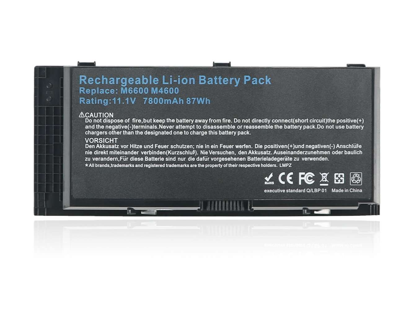 HUSAN New FV993 Laptop Battery for Dell Precision M4600 M4700 M4800 M6600 M6700 M6800, fit FJJ4W PG6RC 7DWMT JHYP2 K4RDX 2