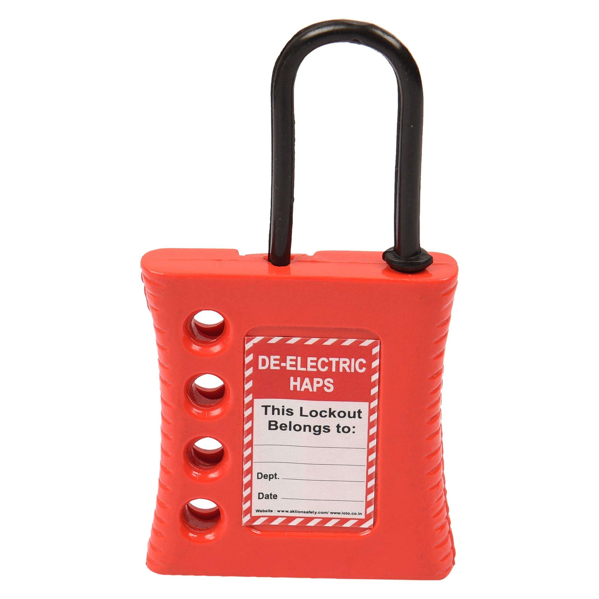 Aktion Safety Lockout HASP De-Electric AK-SLDH-76R Lock and hold (Pack of 10) 3