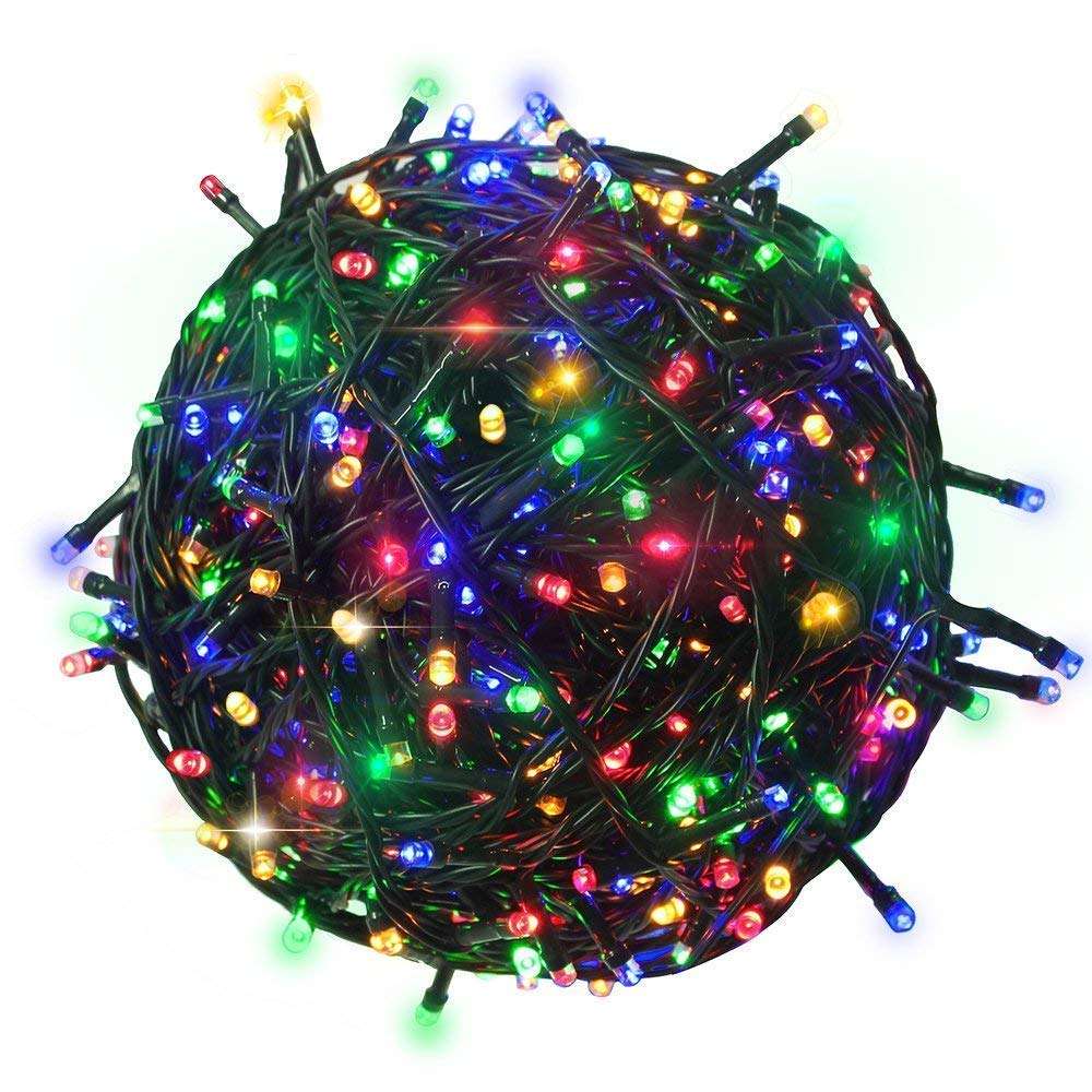 Lexton 200 LEDs 45 M Fairy String Tree Twinkle Lights with 8 Modes |for Indoor & Outdoor Decorations (Multicolor, Pack of 1), Standard (Lex-200led/tree) 1
