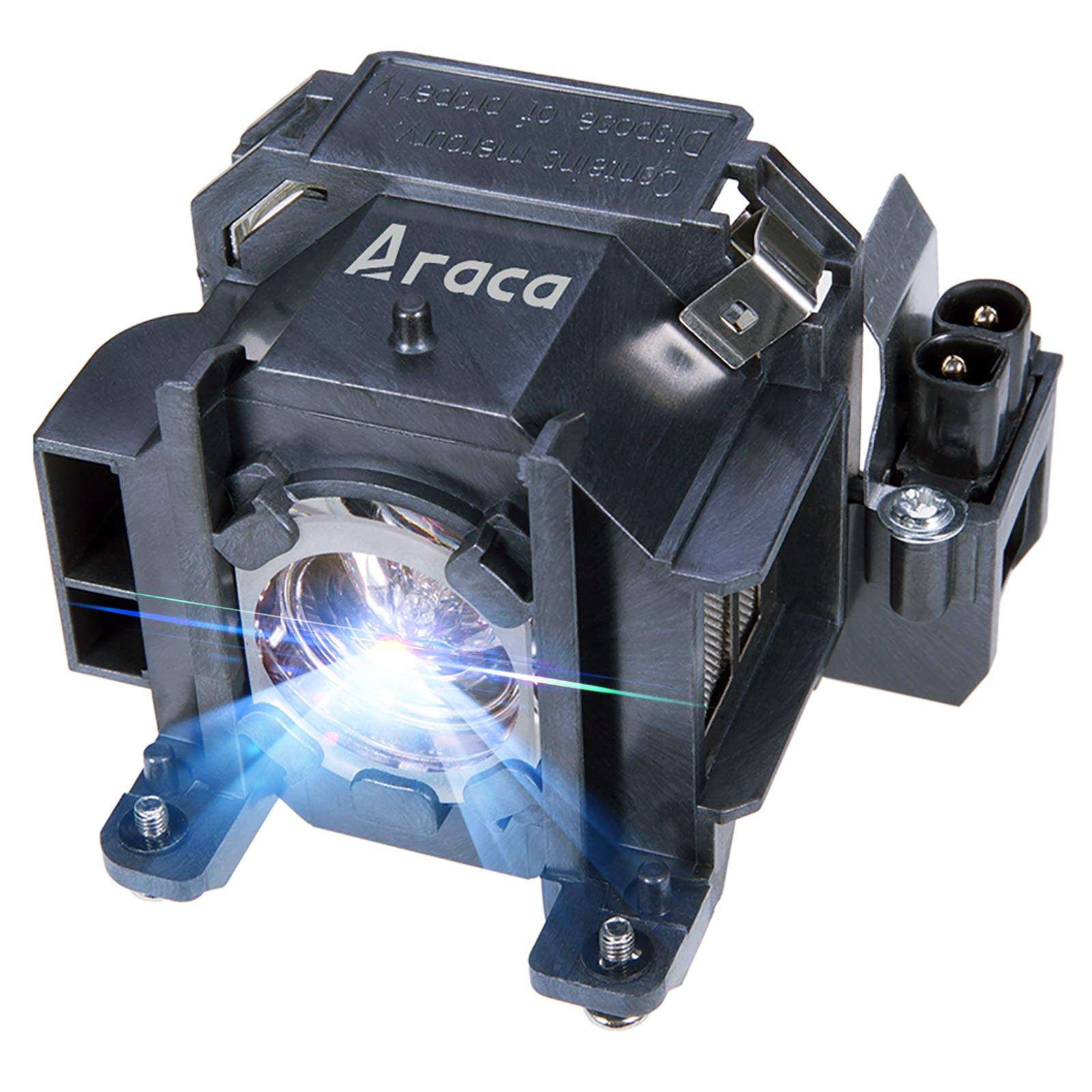 Araca ELPLP38 Projector Lamp with Housing for Epson EMP-1700 EMP-1705 EMP-1707 EMP-1710 /PowerLite 1505/1700 /1705/1710 /1715/1717 Replacement Projector Lamp 1