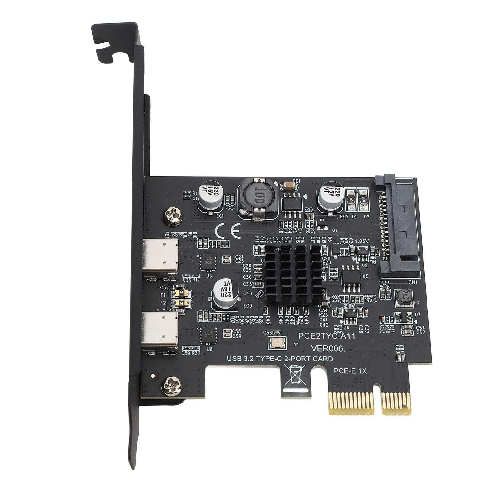 RASTKY PCI Express USB 3.2 Expansion Card Fast 10Gbps Transmission Desktop PC 7/10/11, 3