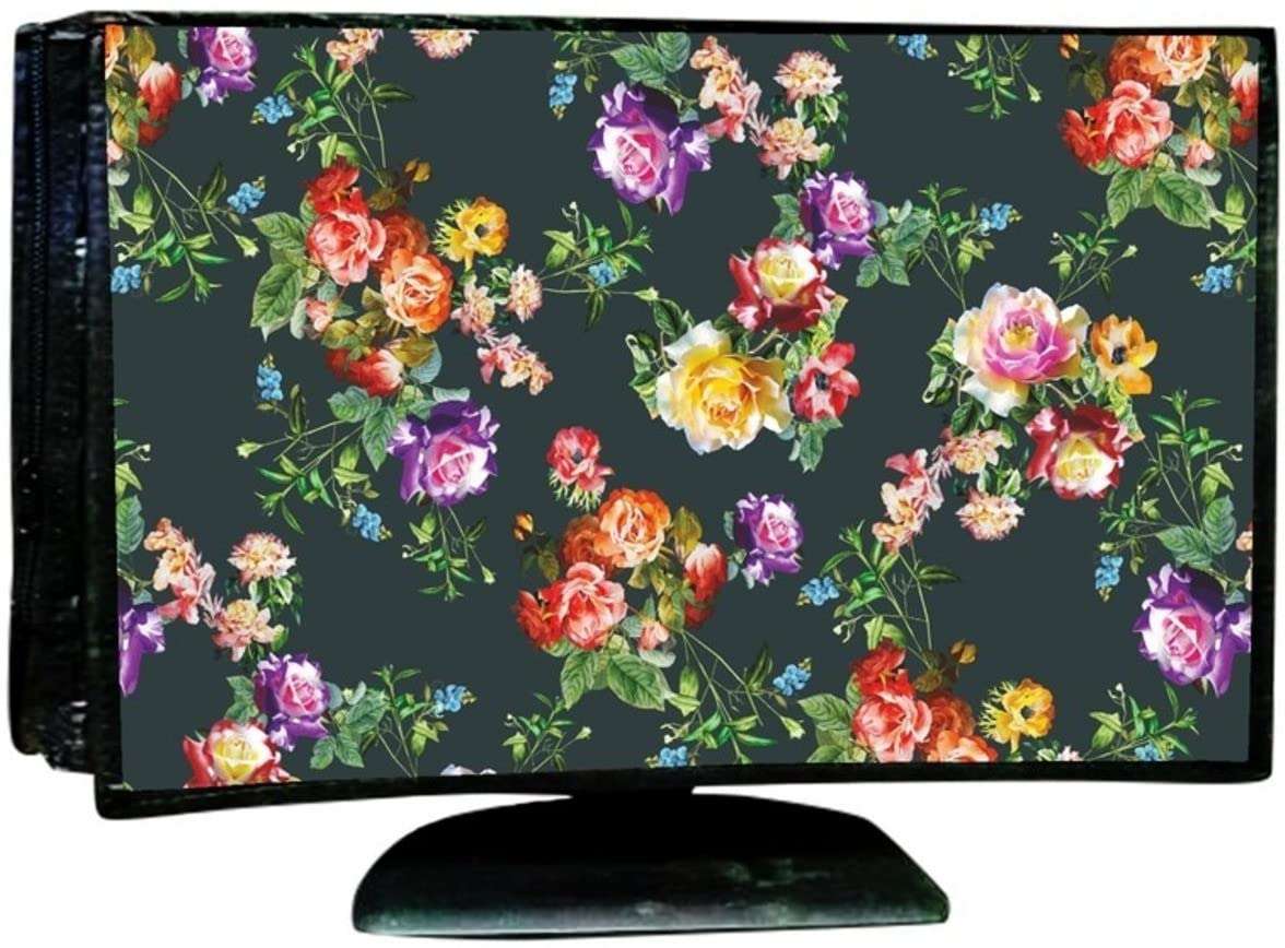 CRESSET WaterProof Computer Cover 3 in 1 DustProof Printed Combo For 19 Inch Desktop PC | Monitor, CPU and Keyboard Cover Pack Of 3