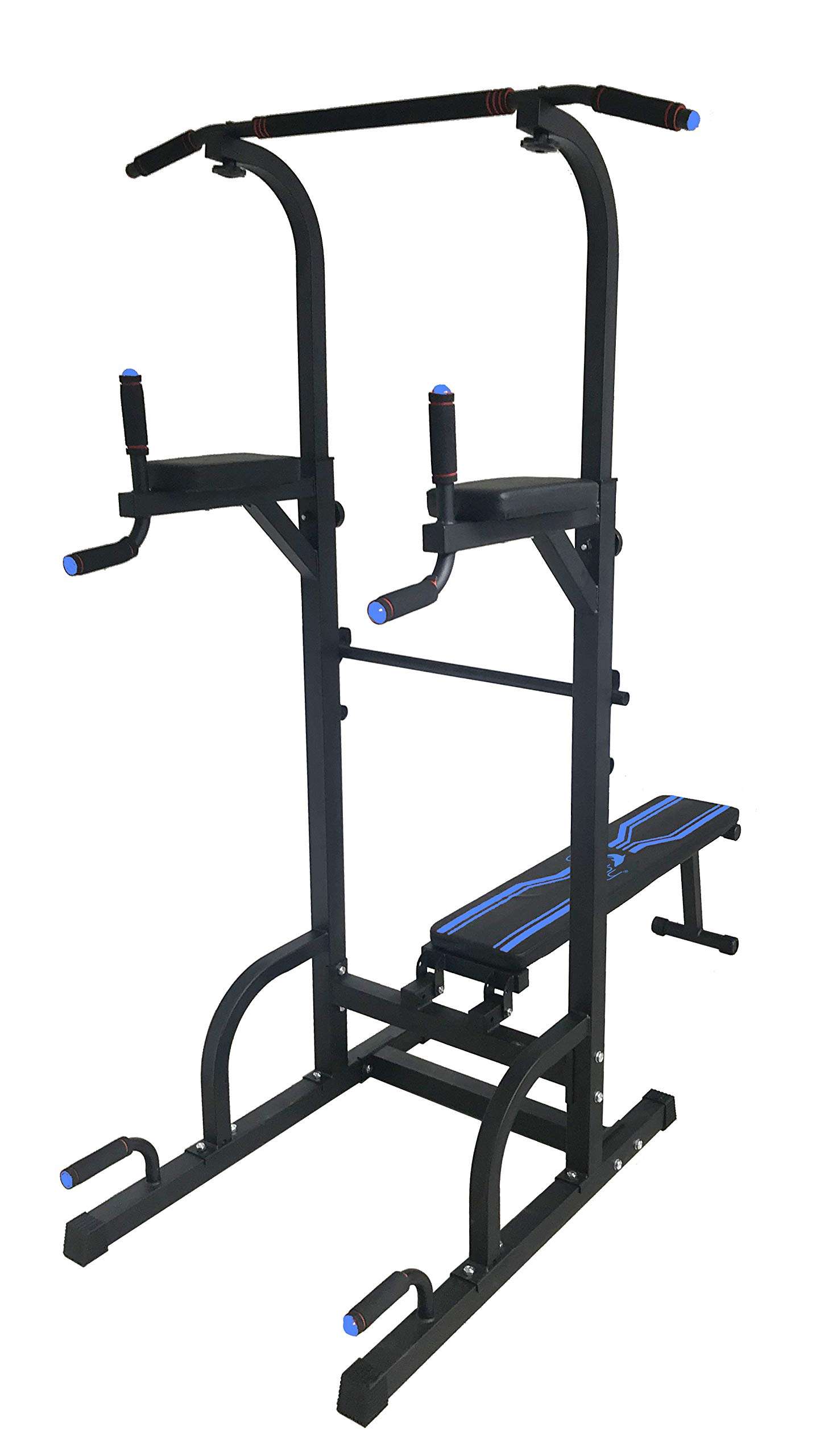 Dolphy Steel Free Standing Pull up Bar, Parallel Bar, Dips Station and Push up Bar- Power Tower 3