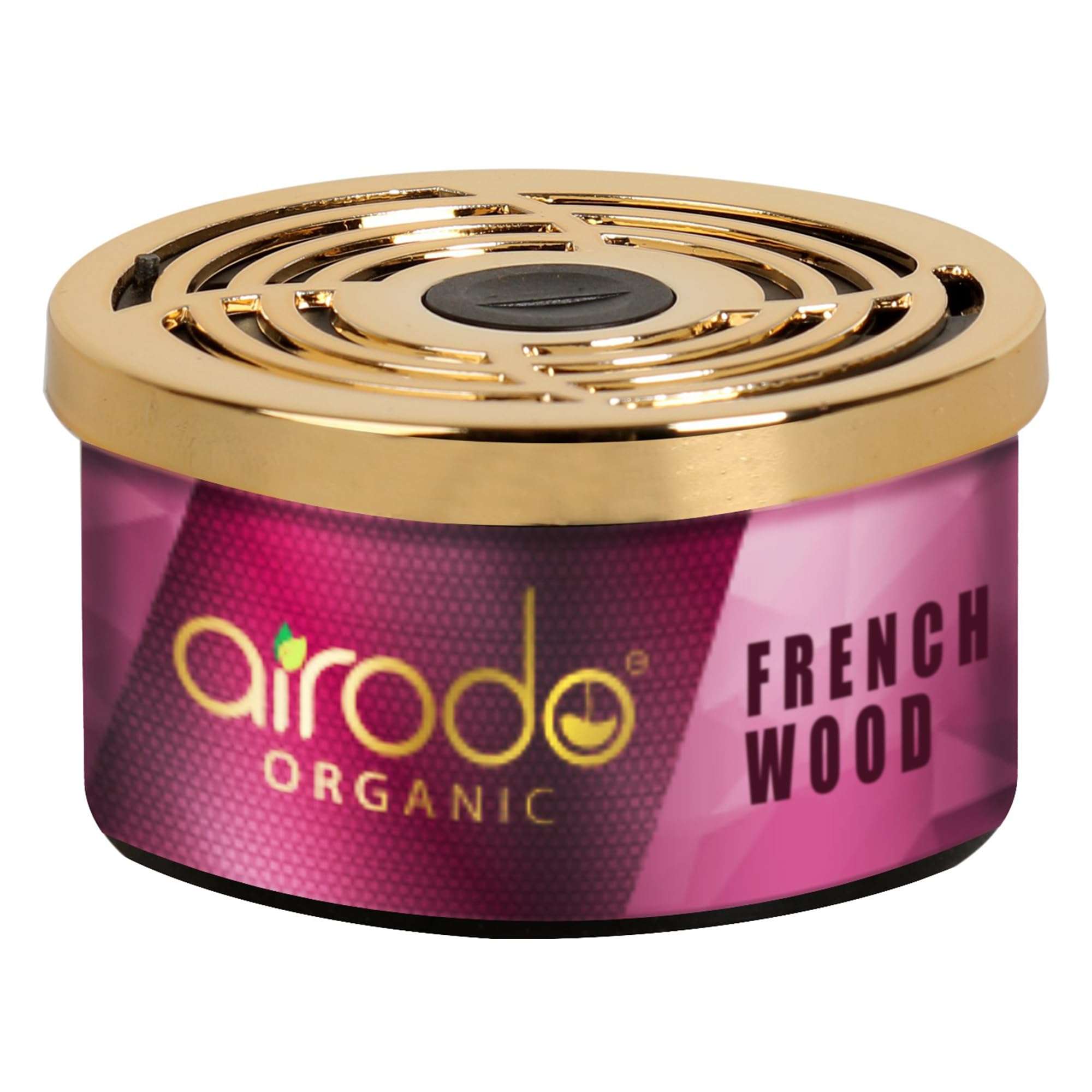 Airodo One French Wood Organic Car Perfume, Strong Fiber Air Freshener to Freshen'up Your Car - Car Accessories interior car perfumes and fresheners (50g with 2 Refill) 1