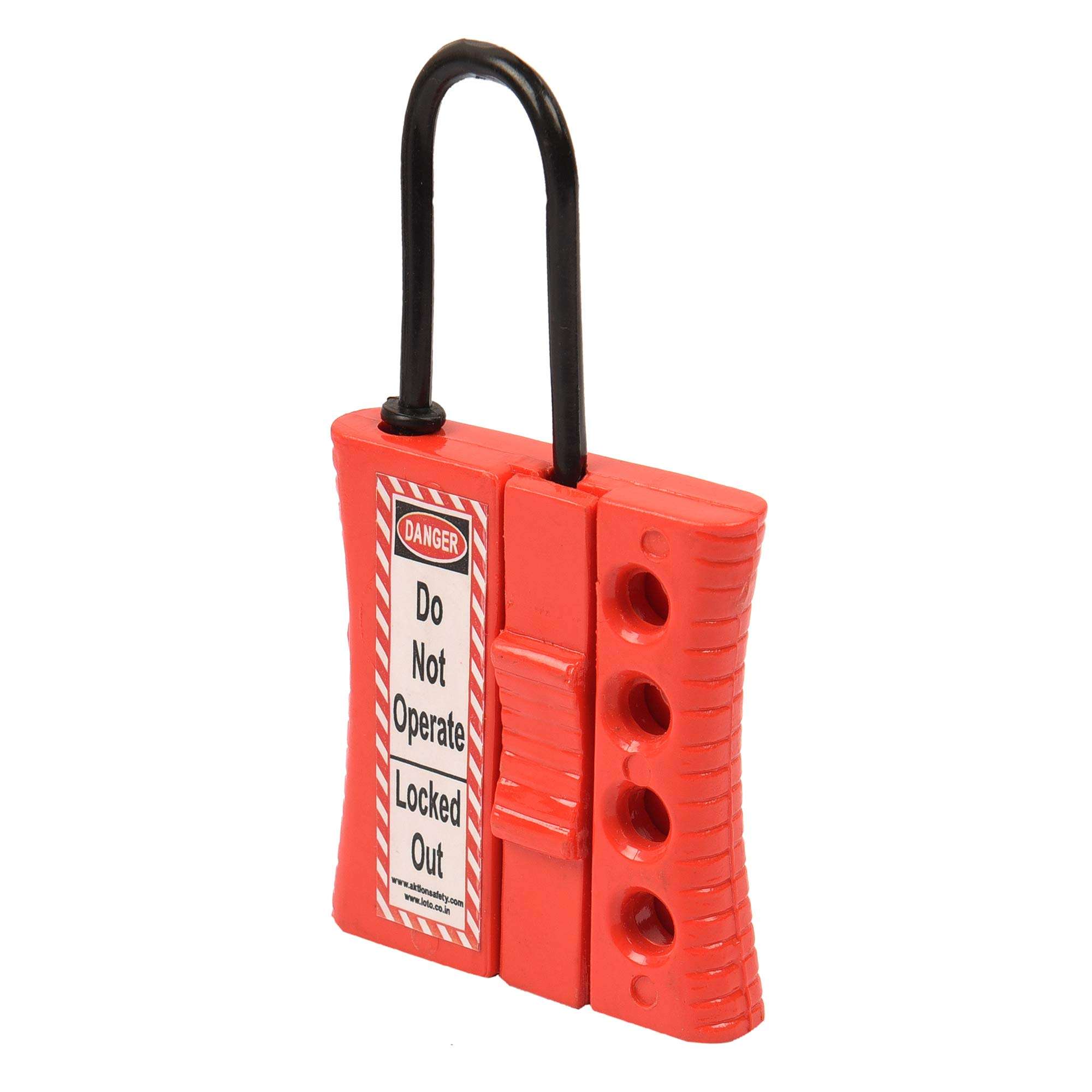 Aktion Safety Lockout HASP De-Electric AK-SLDH-76R Lock and hold (Pack of 10) 5