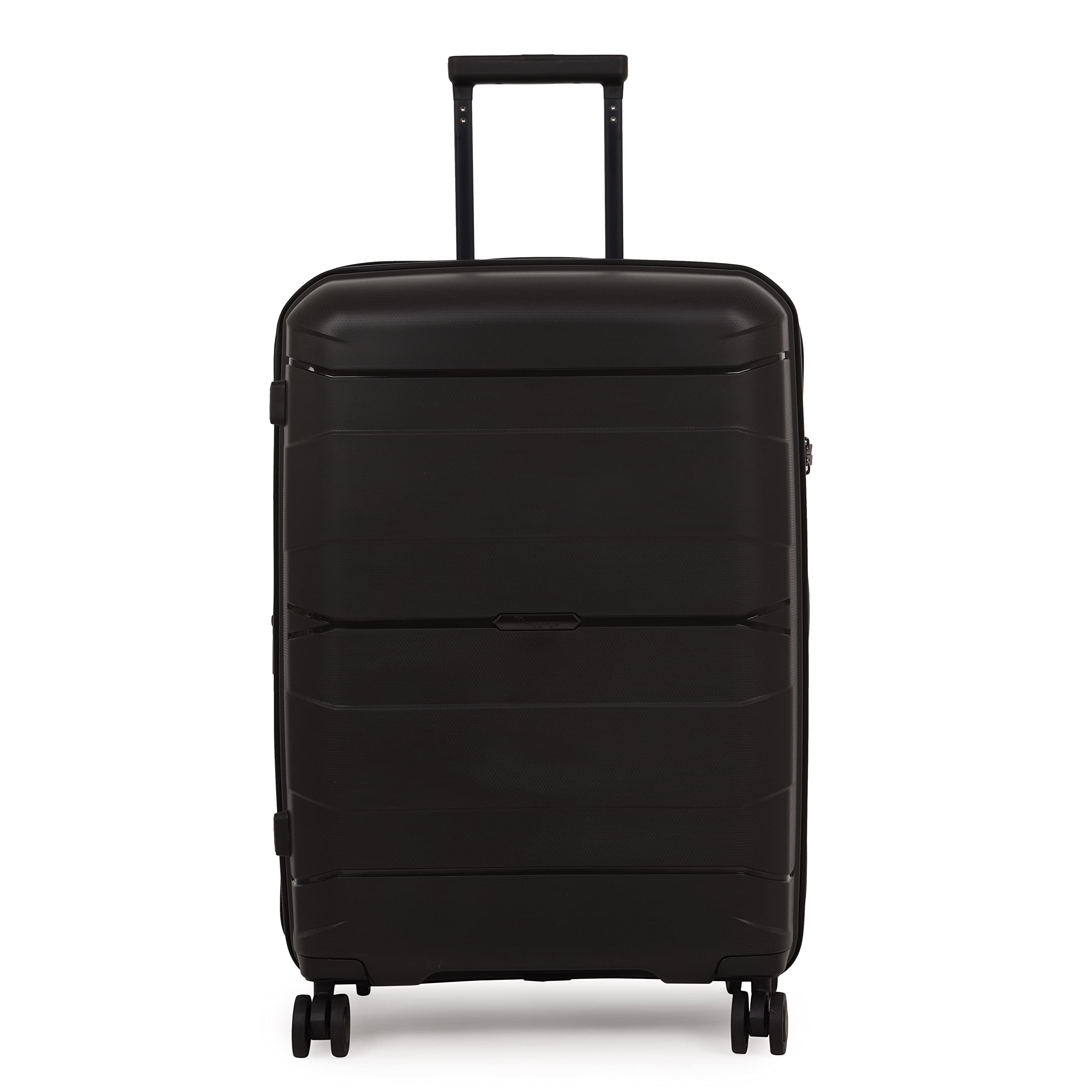it luggage Momentous| Polypropylene| Medium |Hardsided Fashion Luggage Suitcase |Expandable| 8 Wheel Trolley |16-2886-08 |Black with TSA Lock- 66.2CM 1