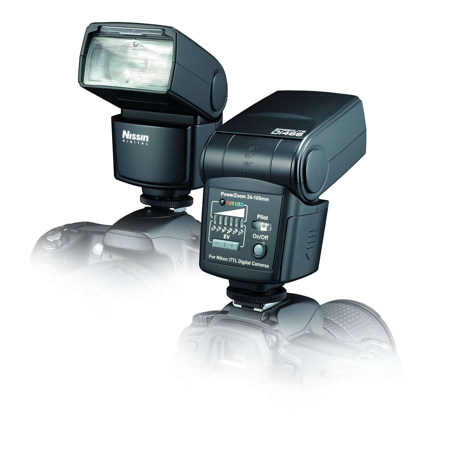 Nissin Di466 Speedlight for Nikon Digital SLR Cameras, Guide number 109