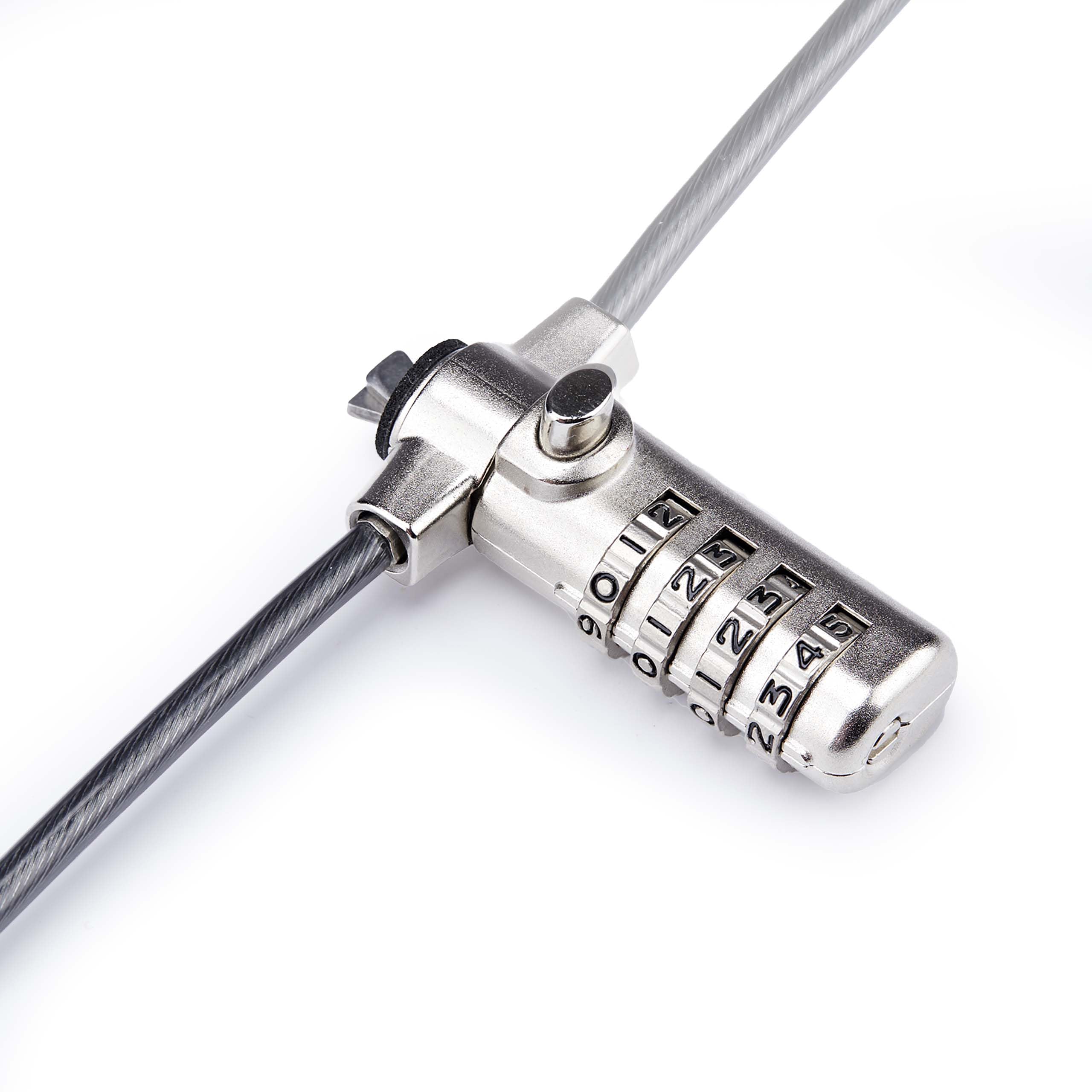 StarTech.com Slim Lock Nano Slot Compatible, 6.6ft (2m) Locking Cable, Desk Anti-Theft Security for Laptop/Notebook Computer 5