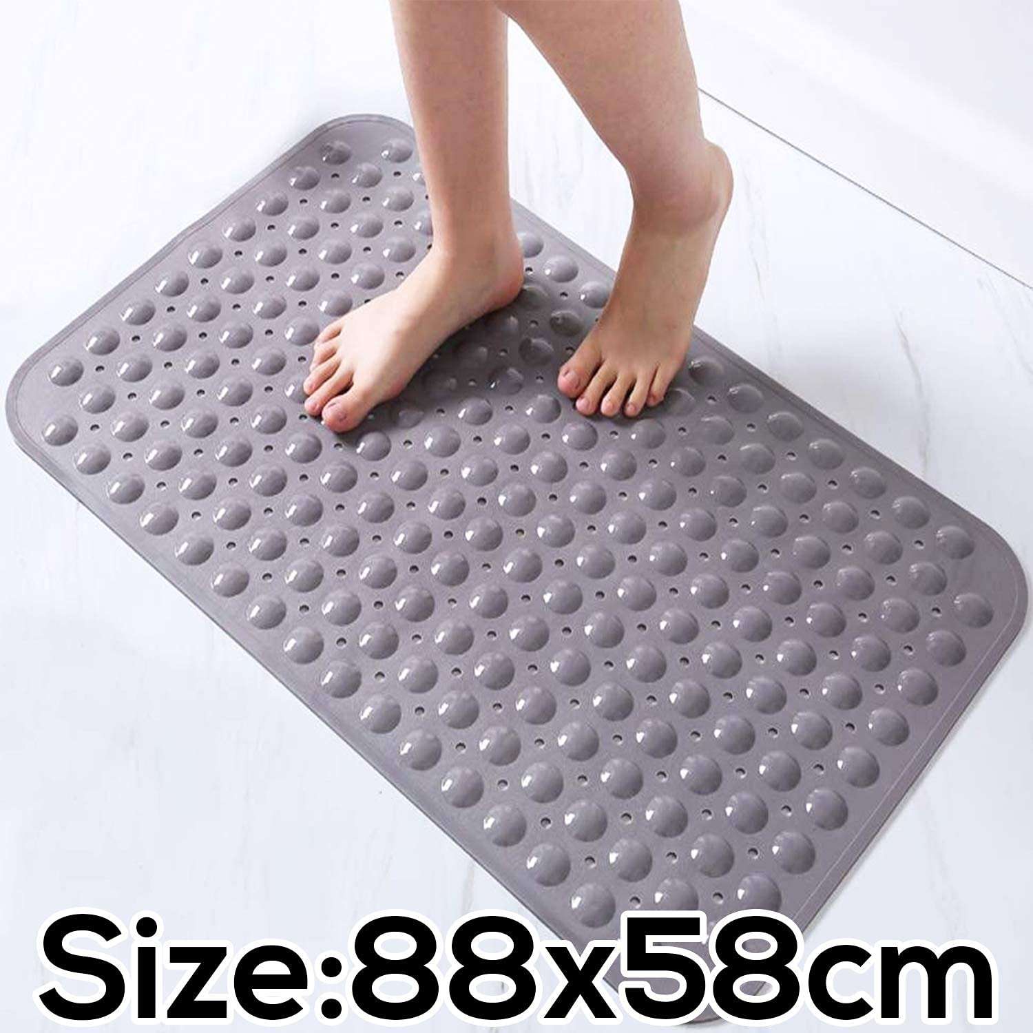 Mokshith Non-Slip Bathroom Mat, Bathtub Mat, Shower Mat for Toilet, Kitchen, Bathroom, Shower with Anti Slip Suction Cups 5