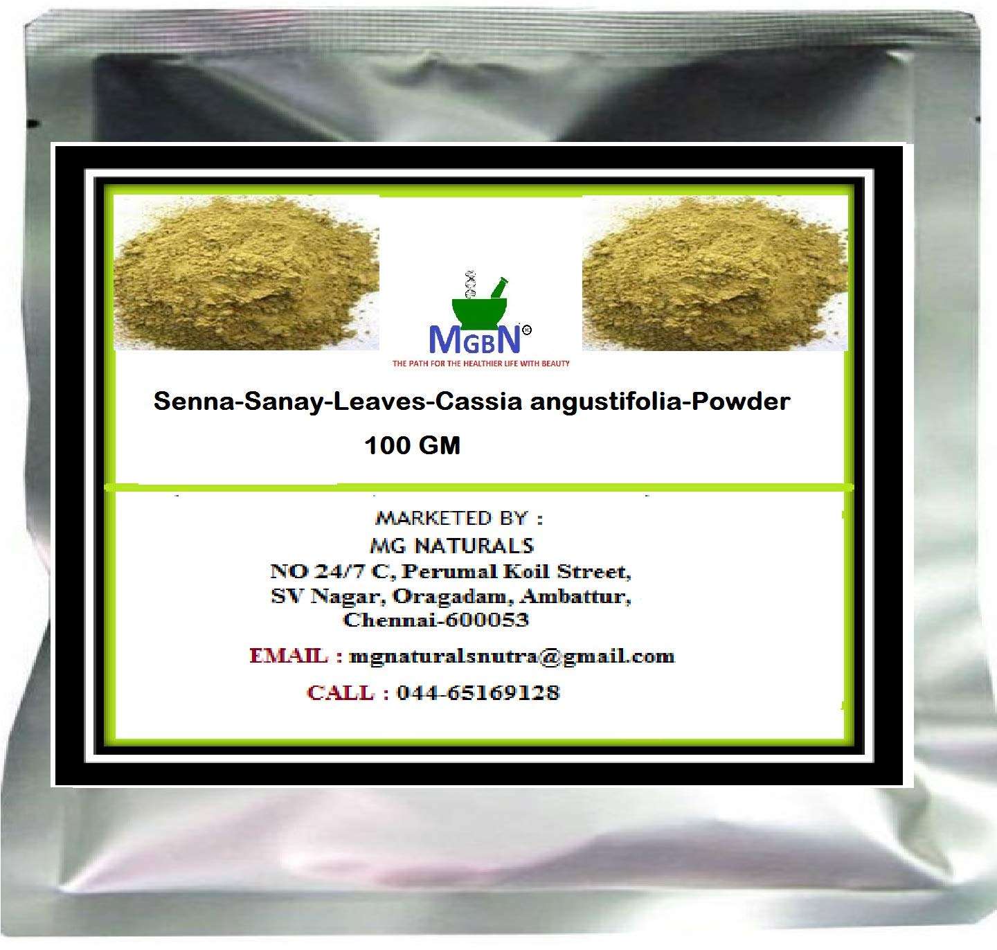Senna-Sanay-Leaves-Cassia angustifolia-Powder 100 GM 1