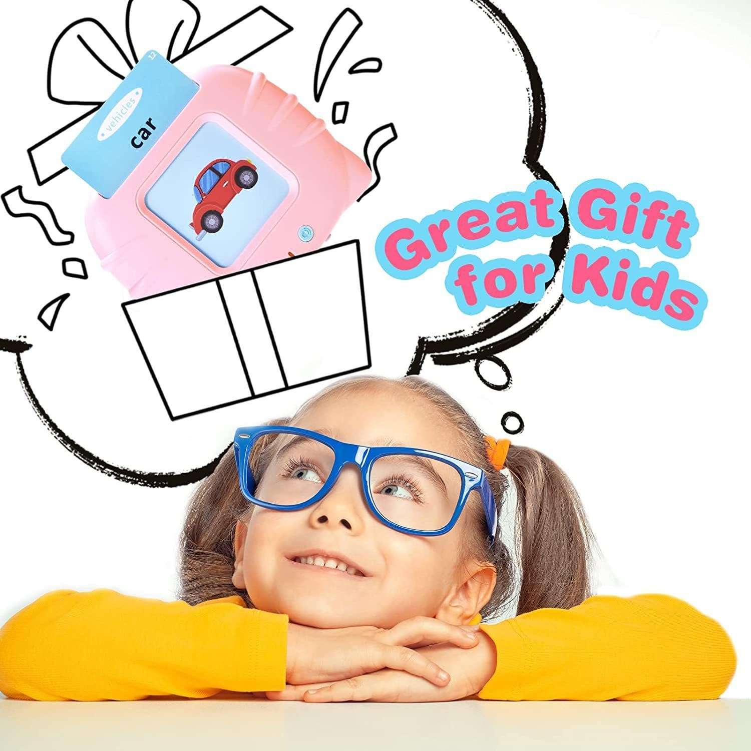 Royaldeals Toys Talking English Words Flash Cards for Kids Early Educational Learning Device Toy 3