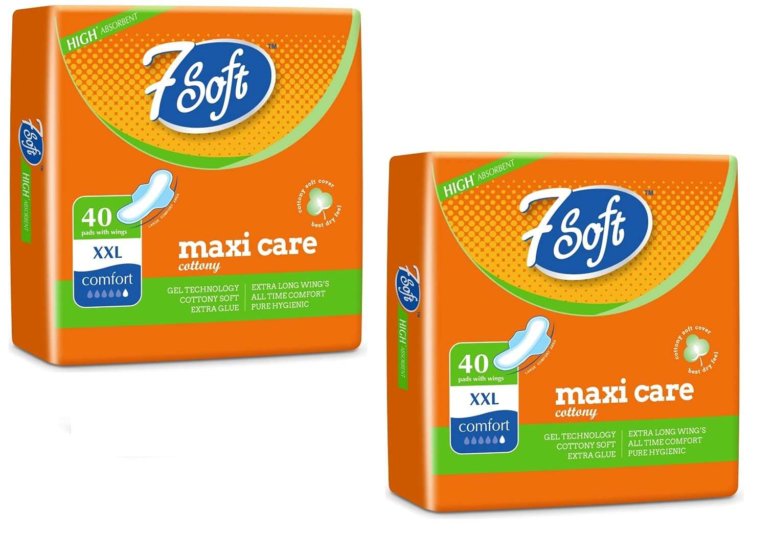 7 Soft Maxi Care Cottony XXL Sanitary Pad 1