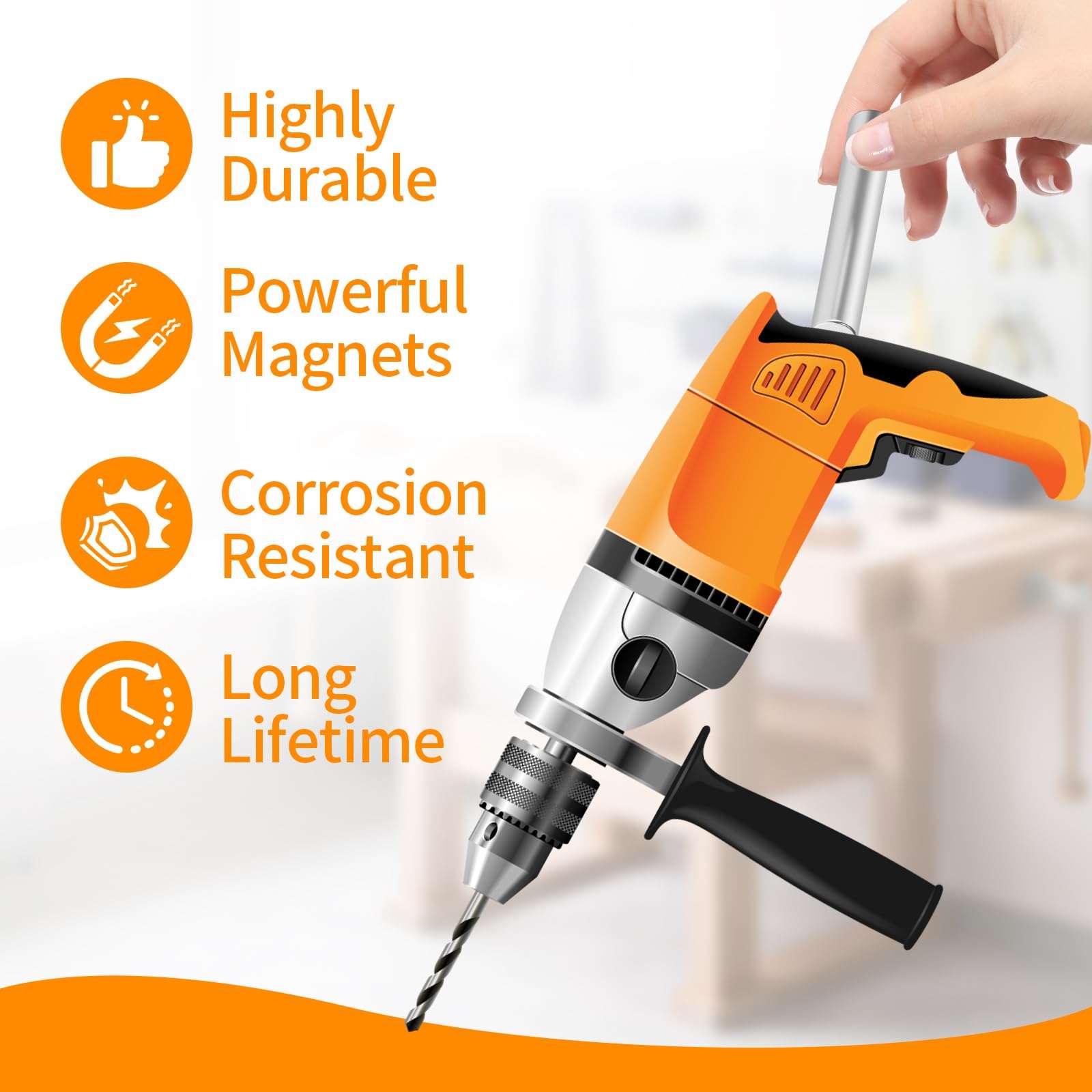 Super Strong Neodymium Magnet 1/2" x 3" NdFeB Magnet Cylinder, The World's Strongest & Most Powerful Rare Earth Magnets by Applied Magnets 3