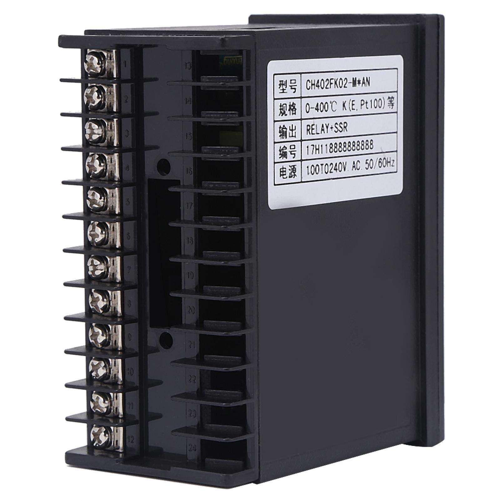 Temperature Controller, CH402 AC85-264V High Precision Smart PID Temperature Controller Thermostat Relay TC/RTD Input 3