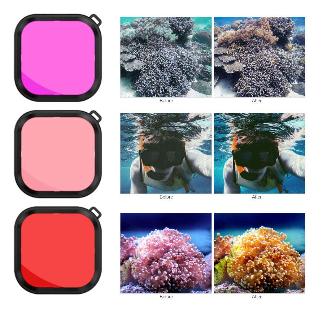 Akozon Diving Waterproof Shell Floating Rod 60m Waterproof Shell Underwater Case Diving Filter Floating Rod Accessory for Hero 8 Sports Camera Floating 8 Waterproof Camera case 5