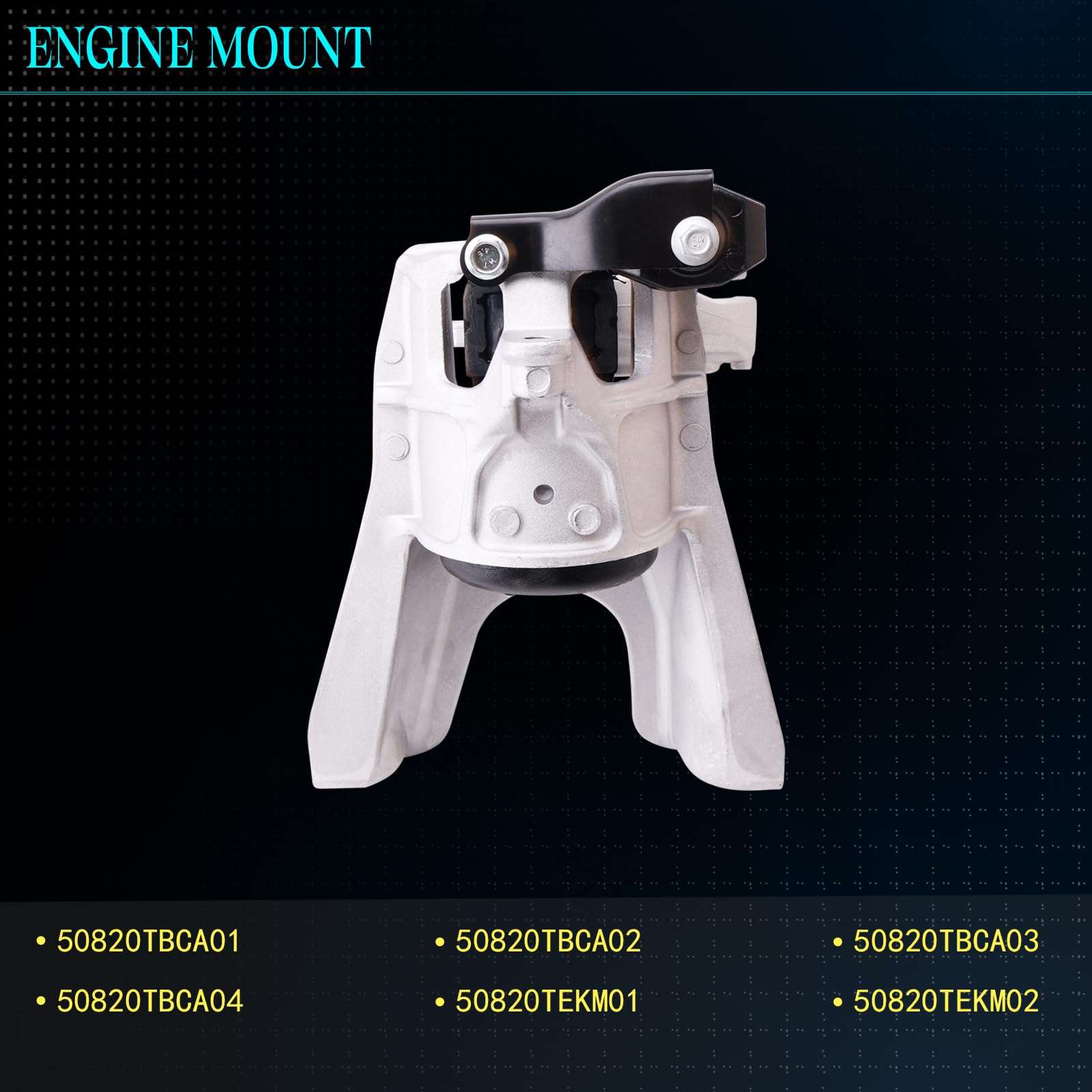 SHERXINBO Engine Motor Mount Compatible with Civic 2016-2021 1.5L L4 Automatic CVT Trans Turbocharged Replacement for A65136 A65129 A45006 50820TBCA01 50850TBCA81 50890TBAA82 5