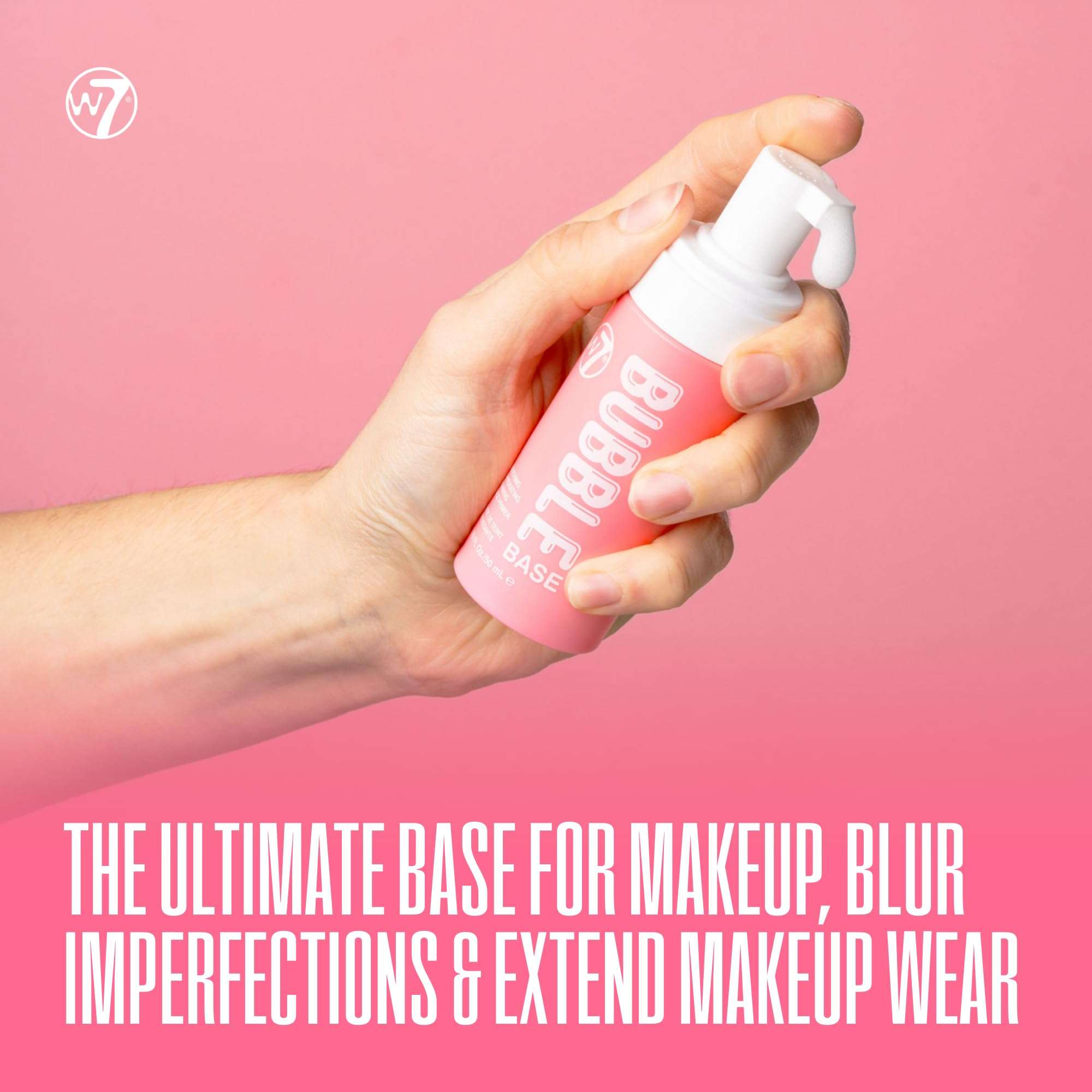 W7 Bubble Base Foaming Primer – Hydrating, Skin-Perfecting Makeup Base for a Smooth & Flawless Finish – Infused with Hyaluronic Acid & Aloe Vera to Nourish and Prime the Skin 5