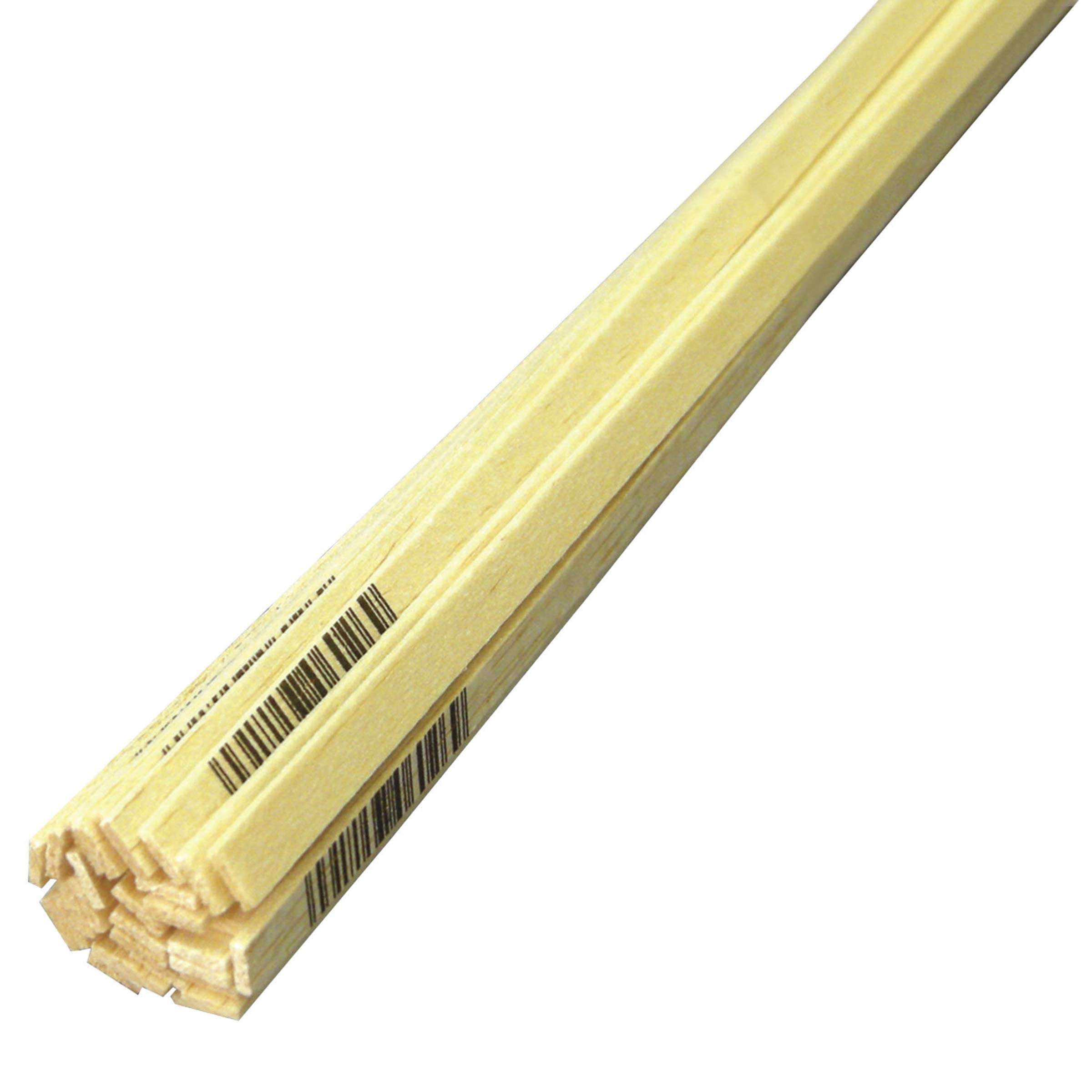 SAUNDERS MIDWEST .0625" x .25" x 36" Balsawood Multicolor 1