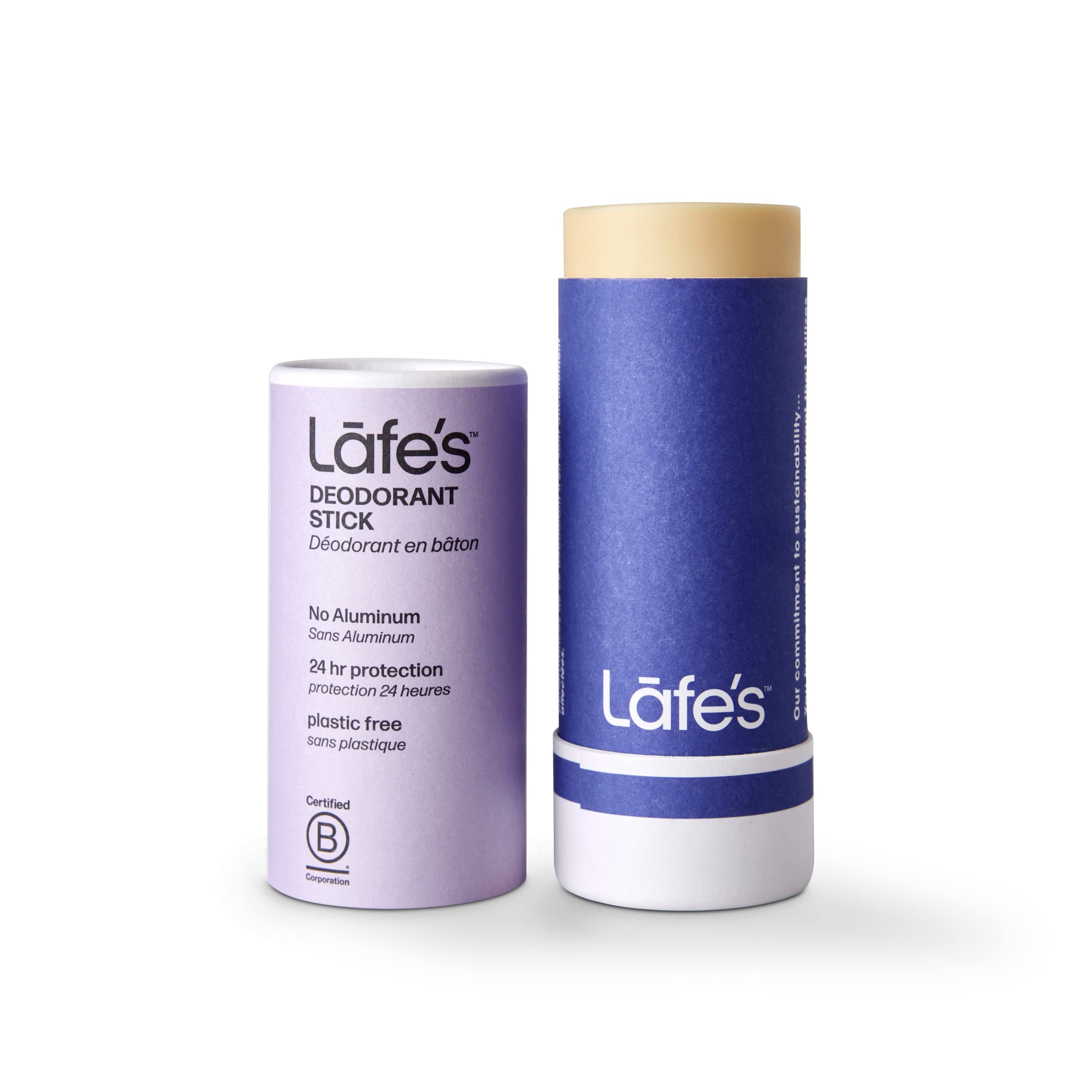 Lafe's Natural Deodorant | 2.25oz Plastic Free Natural Deodorant Stick in Paper Packaging | Aluminum, Paraben and Baking Soda Free with 24-Hour Protection (Lavender & Aloe) 3