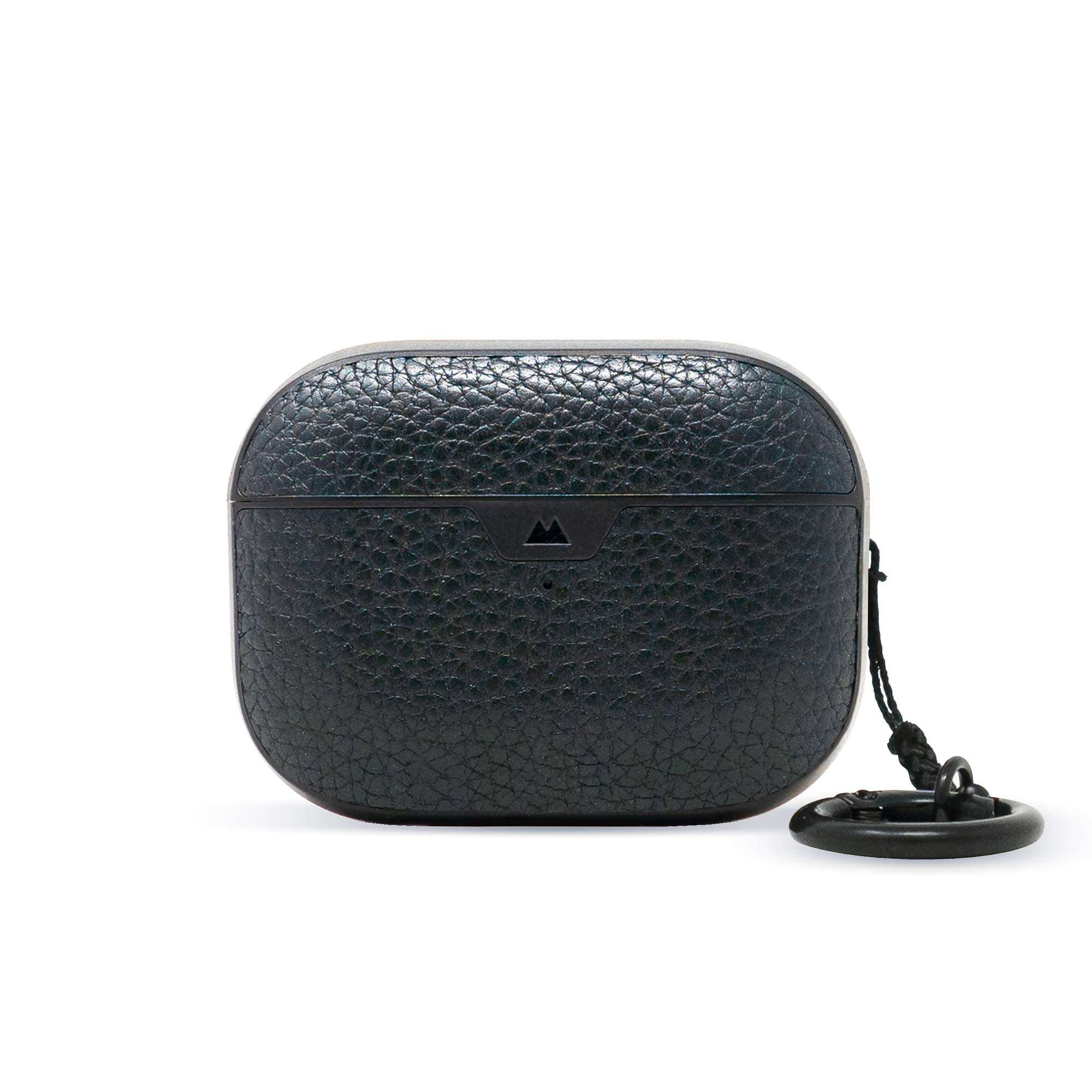 Mous – Protective Airpods Pro Case Cover with Keychain, Wireless Charging Compatible - Genuine Leather - Black – AirPods Pro Accessories 1