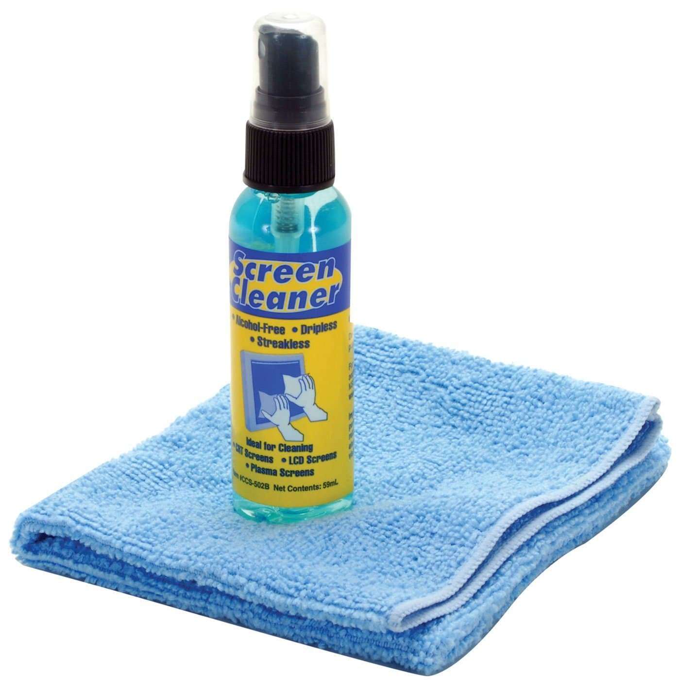 Screen Cleaner Kit, with microfiber glove Alcohol-free 2 oz.