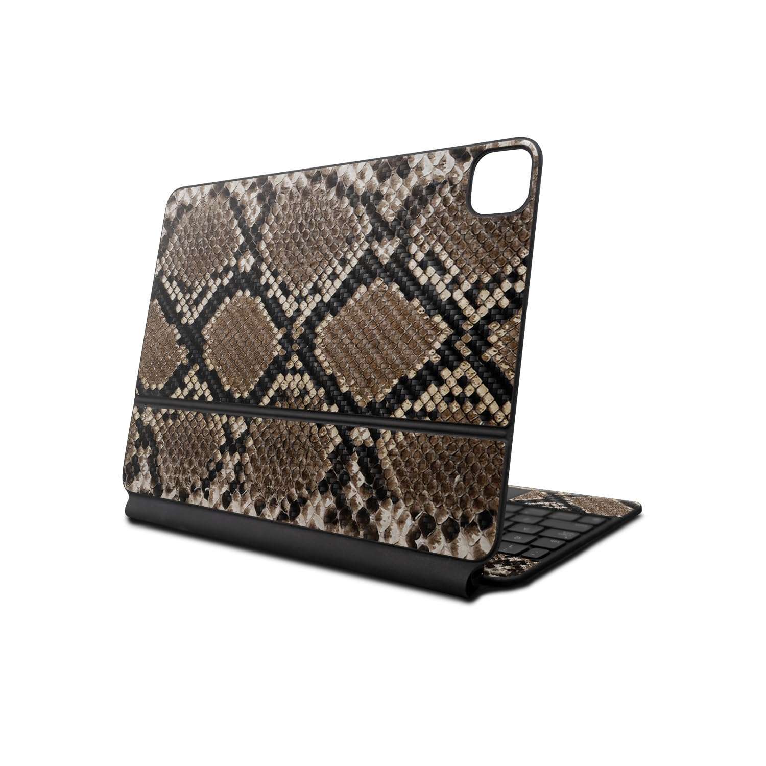 Carbon Fiber Skin Compatible with Apple Magic Keyboard for iPad Pro 13‑inch (M4) 2024 - Rattler - Premium 3M Vinyl Protective Wrap Decal Cover - Easy to Apply | Crafted in The USA by MightySkins 1