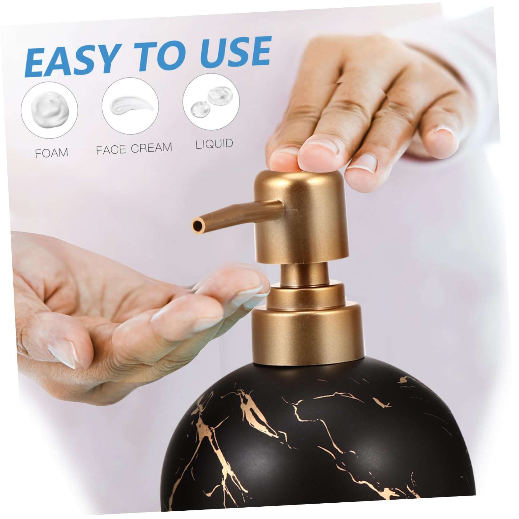 1pc Bottled Dispenser Spray Bottles for Essential Oils Plastic to Go Containers Foaming Soap Refillable Lotion Container Pump Bottle Refillable Liquid Travel Ceramics Gel Shampoo/870 4