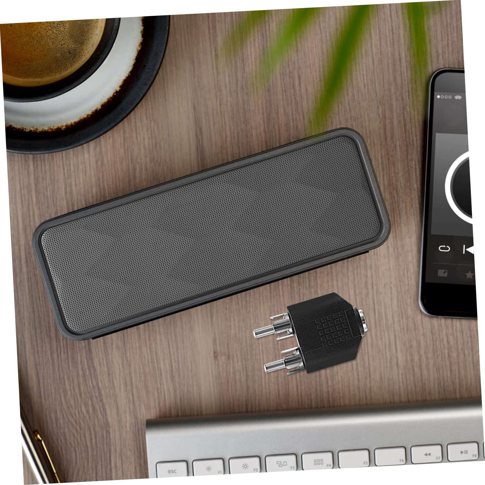 Angoily 2sets Audio Converter USB Mic Cable Female to Jack Guitar Antenna Headphones Coax Aux to Cable Coupler Boom Headphone to Jack Adapter Speaker Wire Cord Amp Midi Zinc Alloy 8pcs*2 3