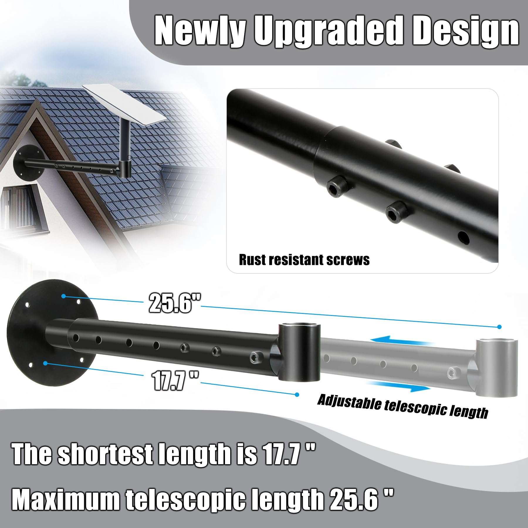 Wall Mount, Starlink Mounting Kit with Starlink Mount Adapter, Star Link Pole Mount, Starlink Roof Mount for Starlink Internet Kit Satellite 4