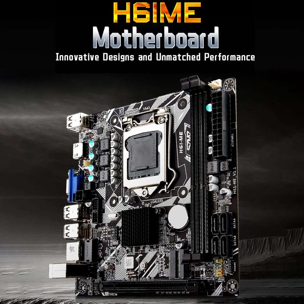 HXBER SZMZ LGA 1155 Desktop Motherboard Home Office Gaming Motherboard PCI-E 16X DDR3 16GB 100M Network Card SATA2.0 10*USB2.0 M.2 NVME VGA HDMI-Compatible 3