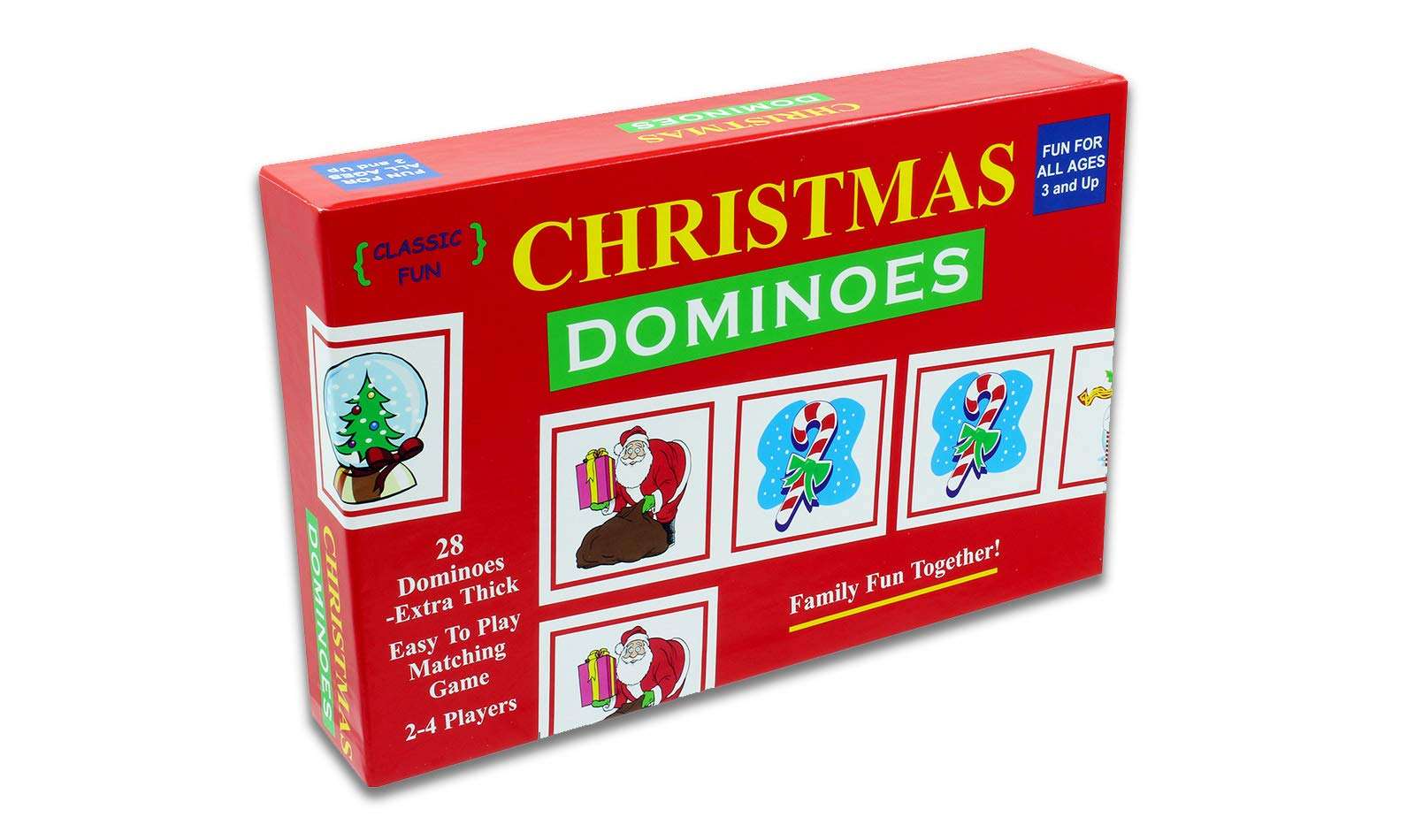 Christmas Dominoes | A Fun Christmas Party Game - The Original and Classic Christmas Dominoes Game with Christmas Themed Pieces for a Fun-Filled Christmas Party 1