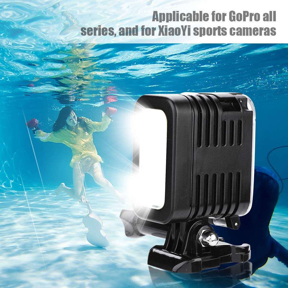 Underwater LED Fill Light,Portable 280 Lum Adjustable Single/Double Diving Vertical Video Camera Camcorder Filling Lamp Light for GoPro,XiaoYi Sports Action Camera 2