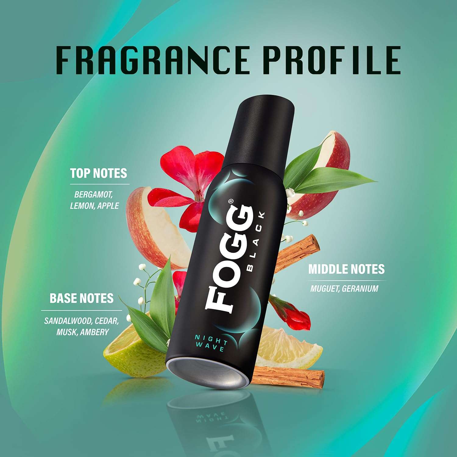 Fogg Black Night Wave |No Gas| Long Lasting Perfume Deodorant Spray for Men & Women-120 ML 3