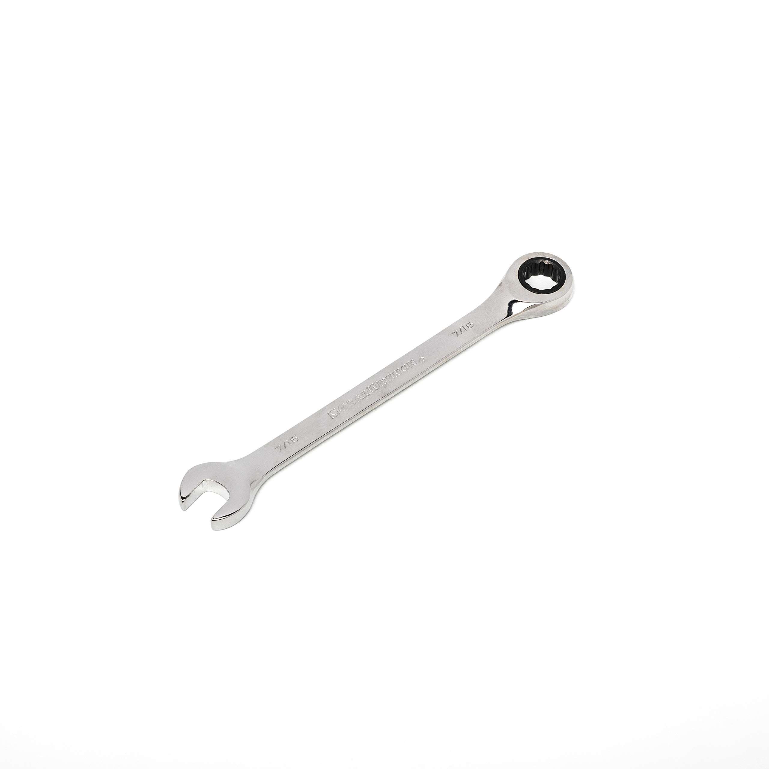 GEARWRENCH Ratcheting Combination Wrench 7/16",12 Point - 9014 1