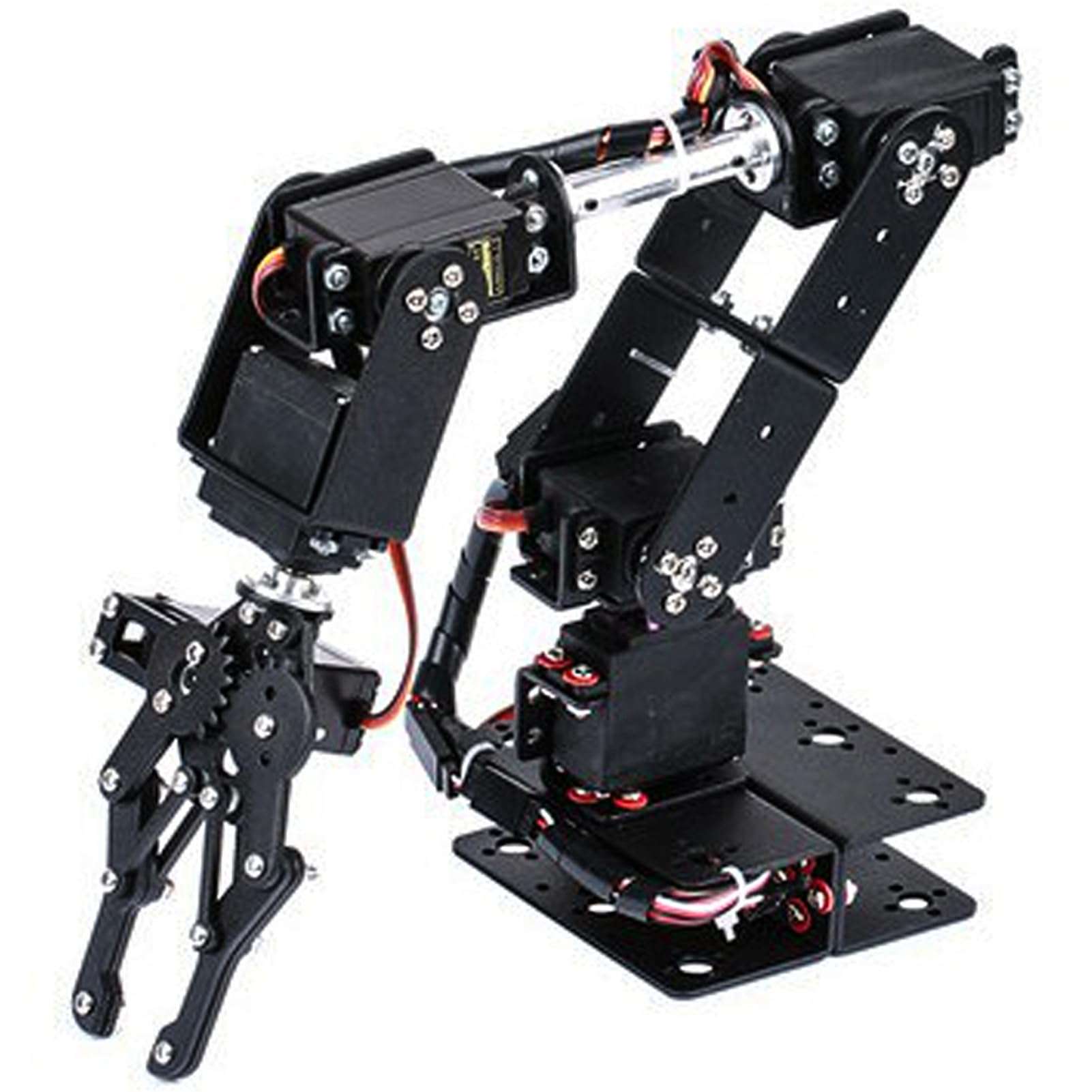 FTVOGUE 6DOF Robot Mechanical Arm Clamp Claw Kit with 6 Servo Motors MG996R Analog Steering Gear for College Teaching IDY Production 3