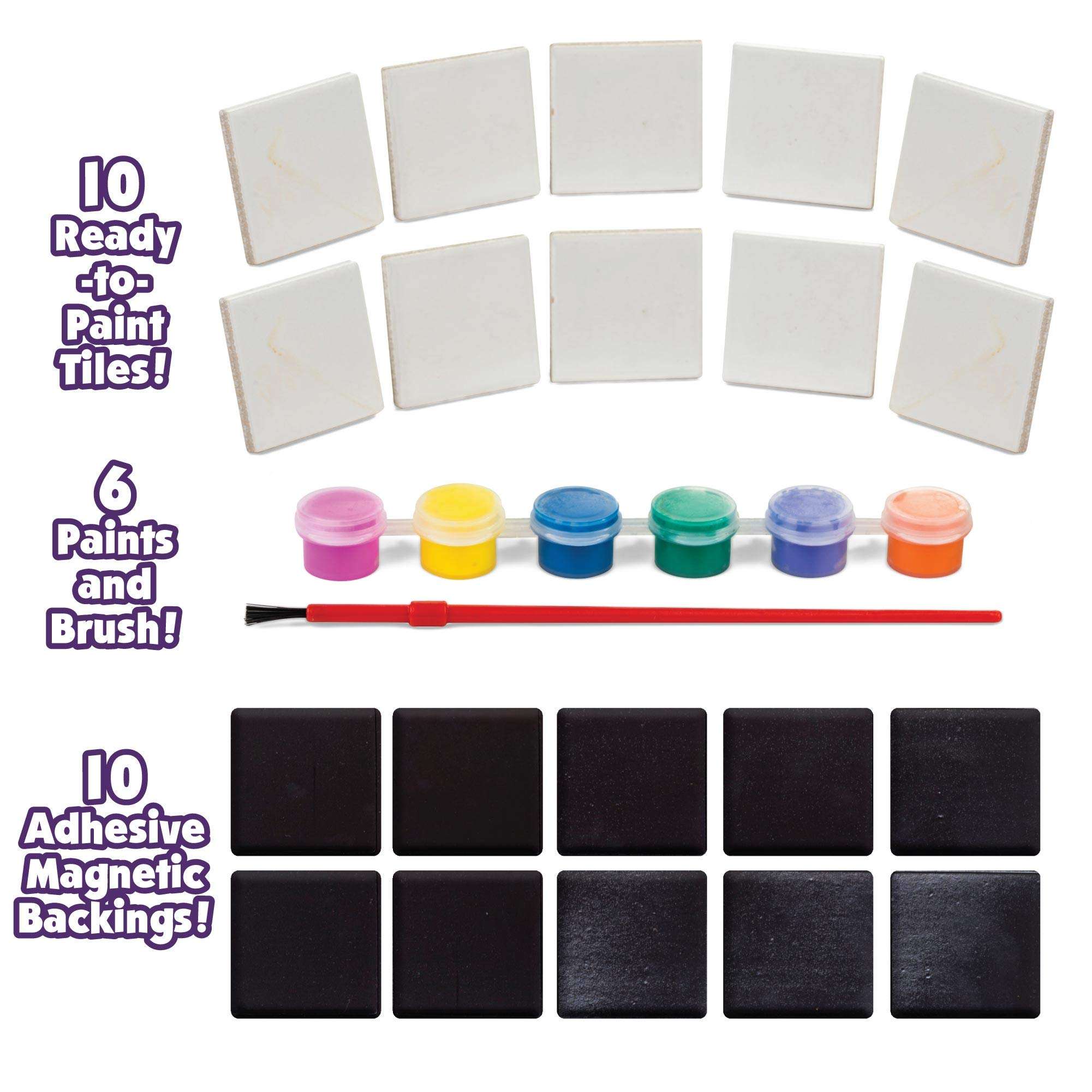 Creative Kids Magnetic Mini Tile Art - Make Your Own 10 Fridge Magnets 4