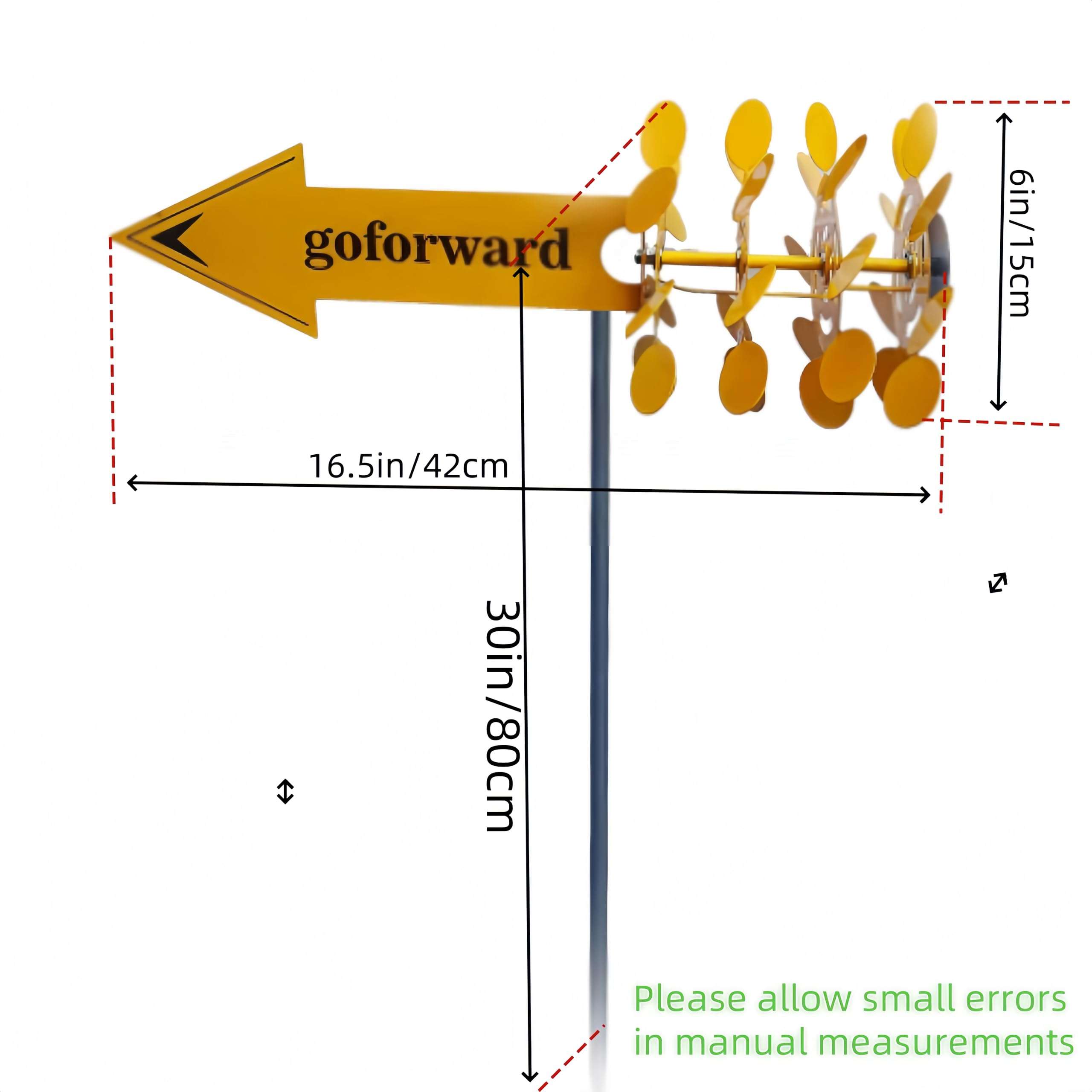 Garden Wind Spinners,Wind Ppinners Outdoor,Lawn Ornaments,Wind Spinner,Windmill for Yard,Courtyard Party Gifts 6