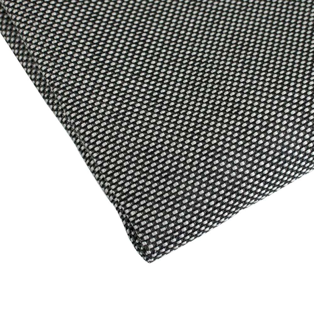 Flushbay Speaker Grill Cloth Speaker Fabric Protective Dustproof Mesh Cloth Stereo Fabric Replacement for Home Stage Speakers, Media Cabinet, KTV Box (Black-Grey) 1